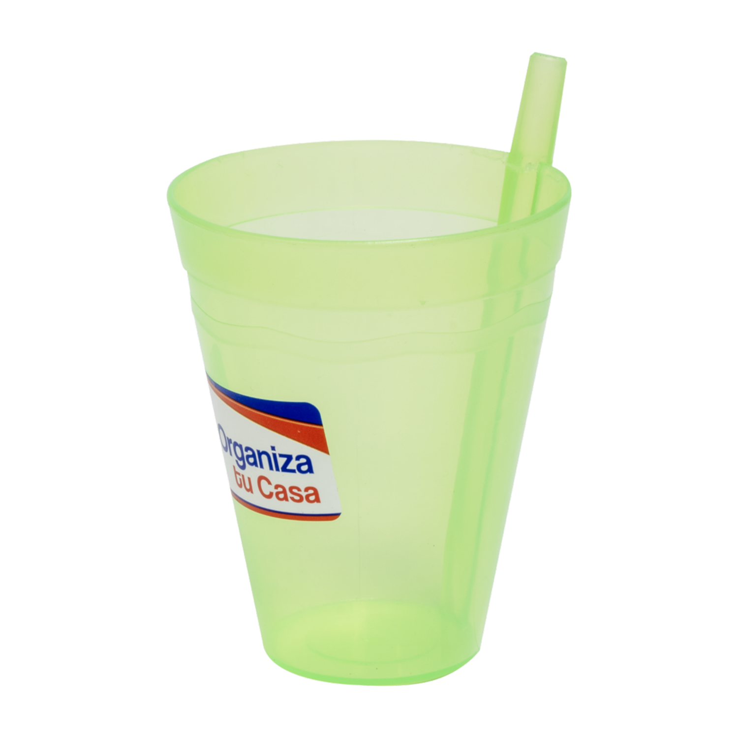 Vaso Plástico Con Sorbete Mediano 350 Ml PLAPASA 1038