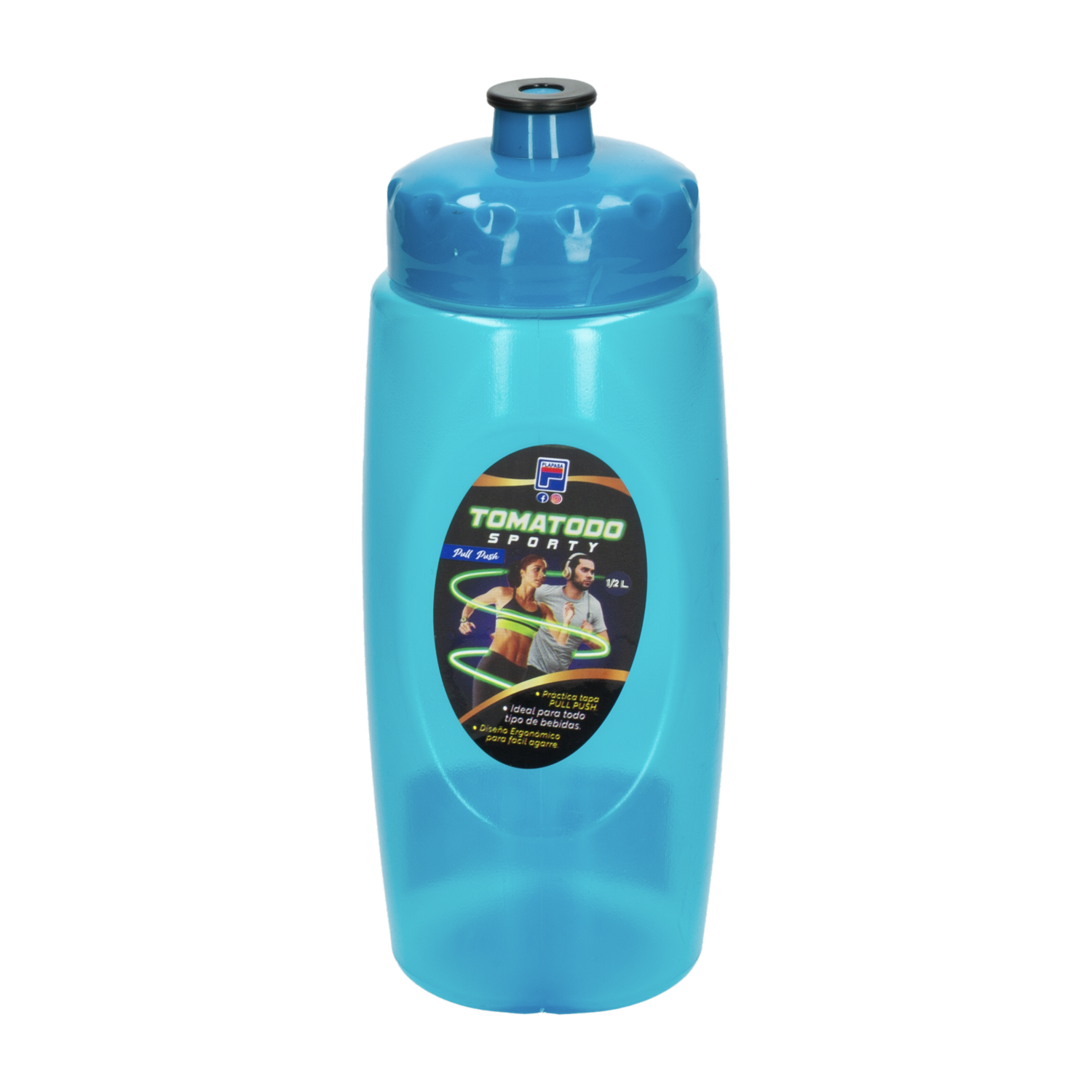 Tomatodo Sporty Turquesa PLAPASA 0,5 Litros