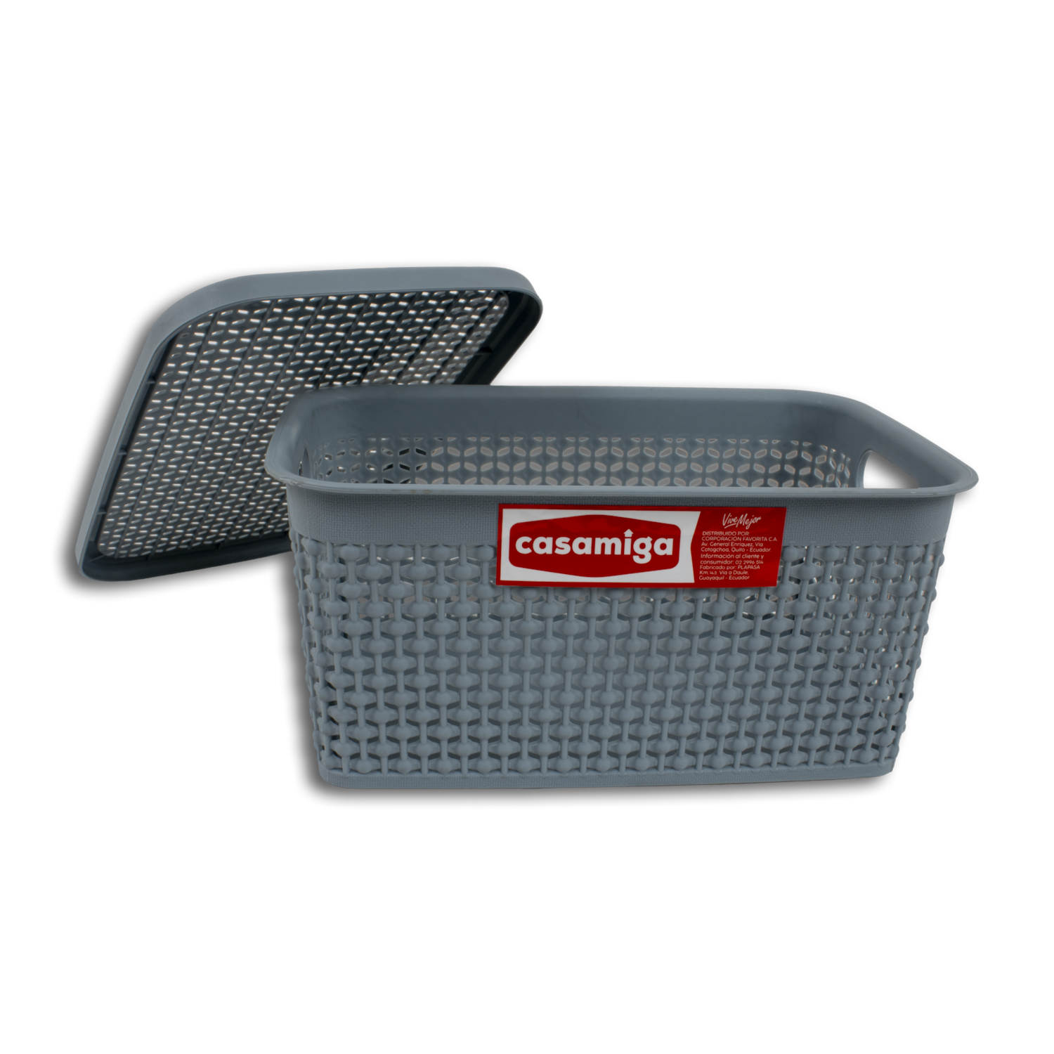 Cesta Para Ropa Spierela  Pequeño Gris Y Azul PLAPASA 22,5 X 15 X 10,5 Cm