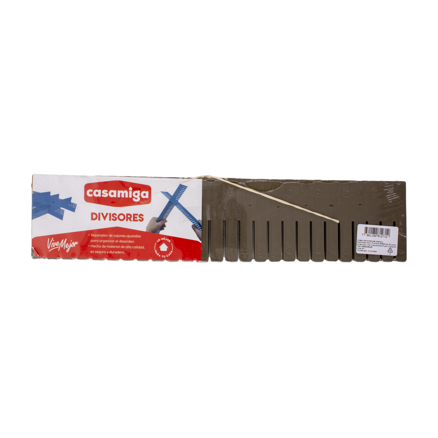 Divisores Multiuso Para Cajas Y Cajones Color Habano CASAMIGA Unidad