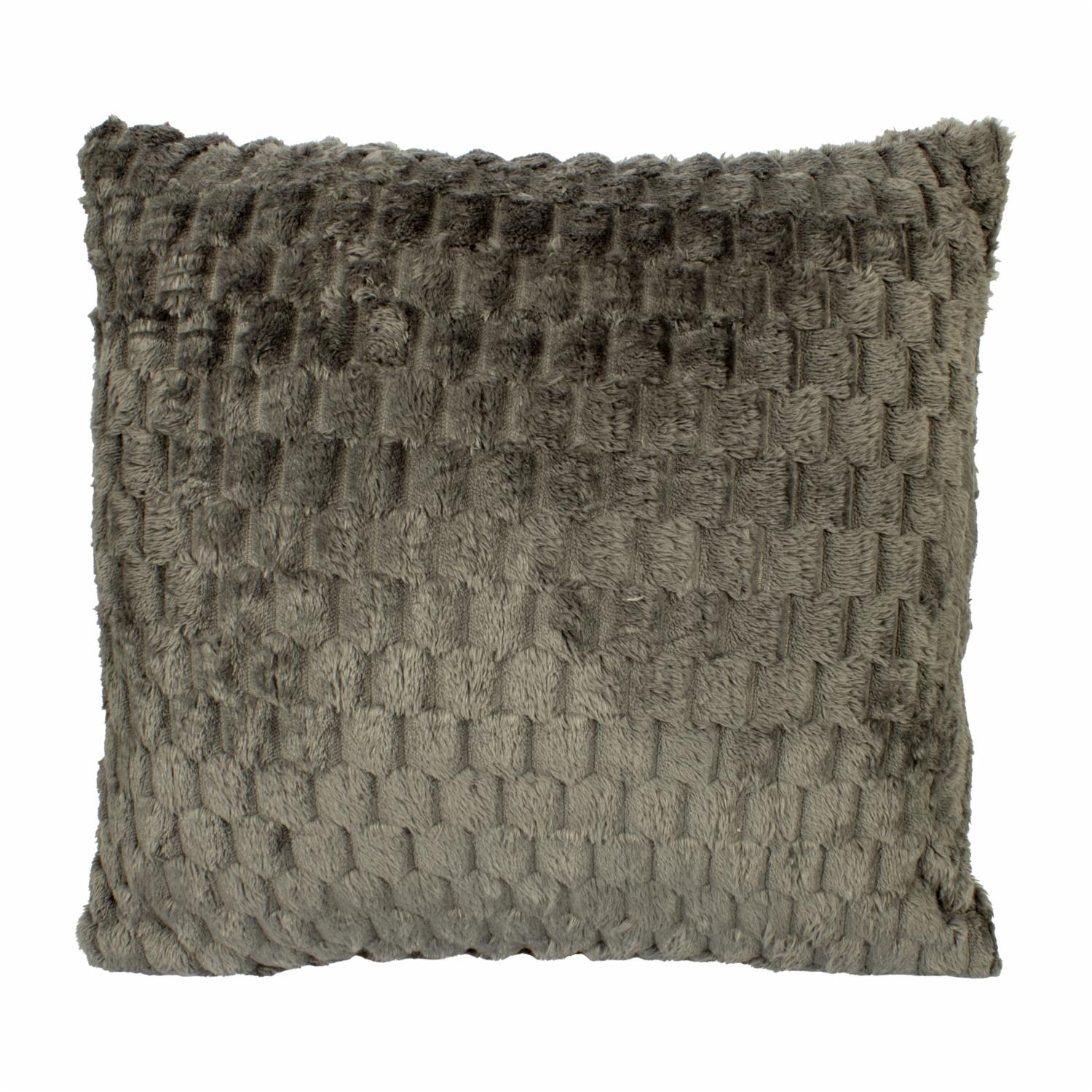 Cojín Plomo Panal Textura TEXTIELITES 42 X 42 Cm