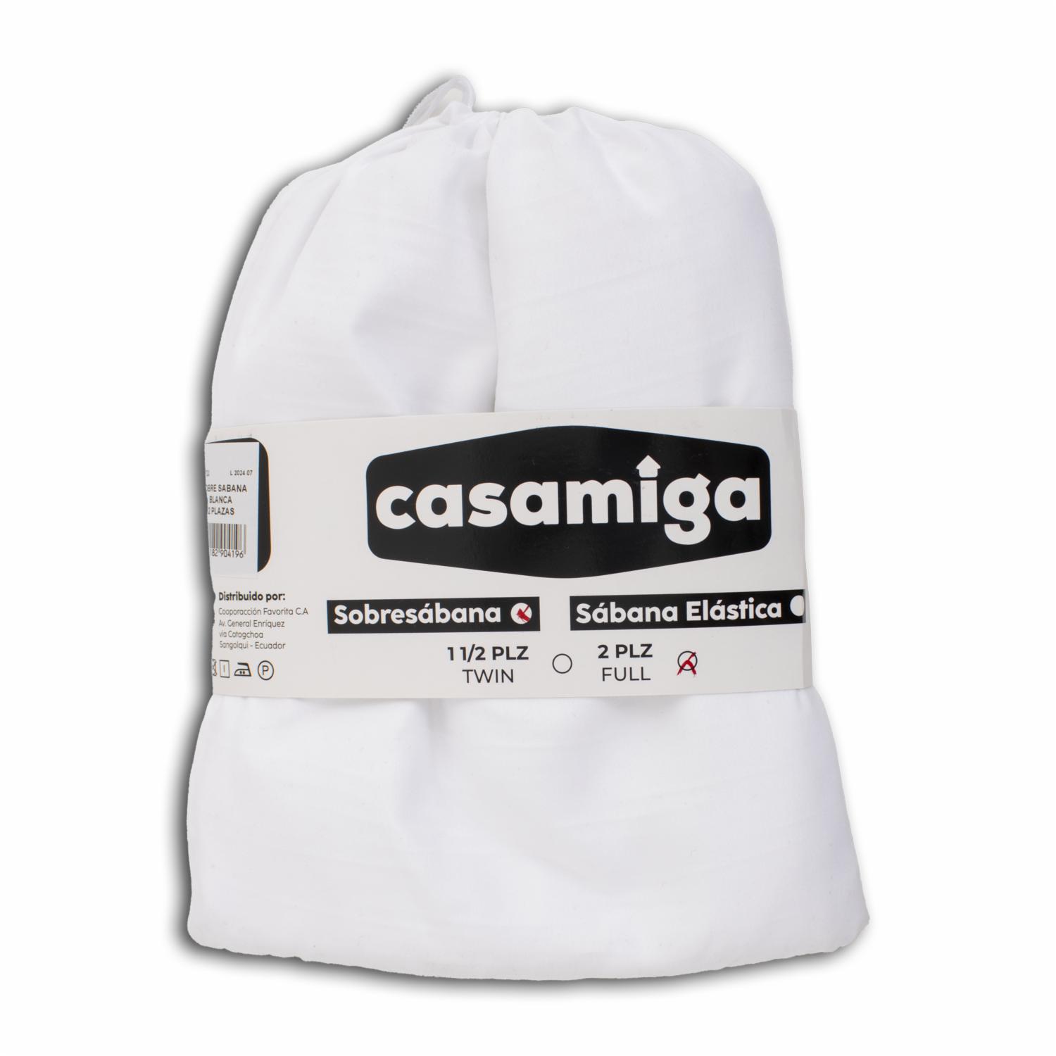 Sobre Sábana Blanca CASAMIGA 2 Plazas