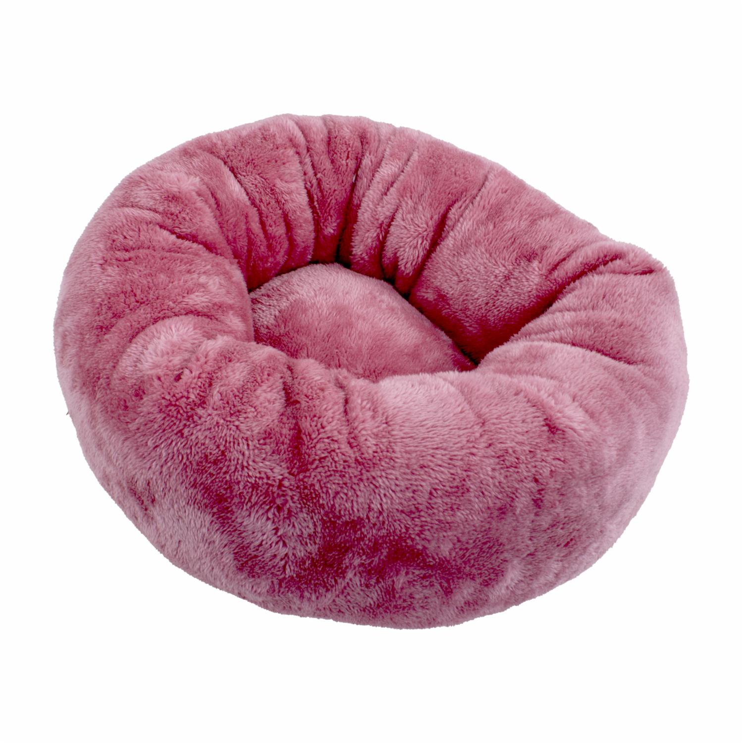 Cama De Perro Diseño Dona Color Rosa TEXTIELITES Unidad