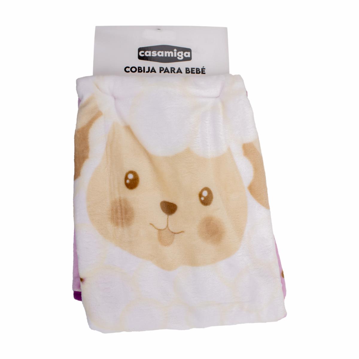 Cobija Para Bebe Diseño Ovejita Rosa CASAMIGA Unidad