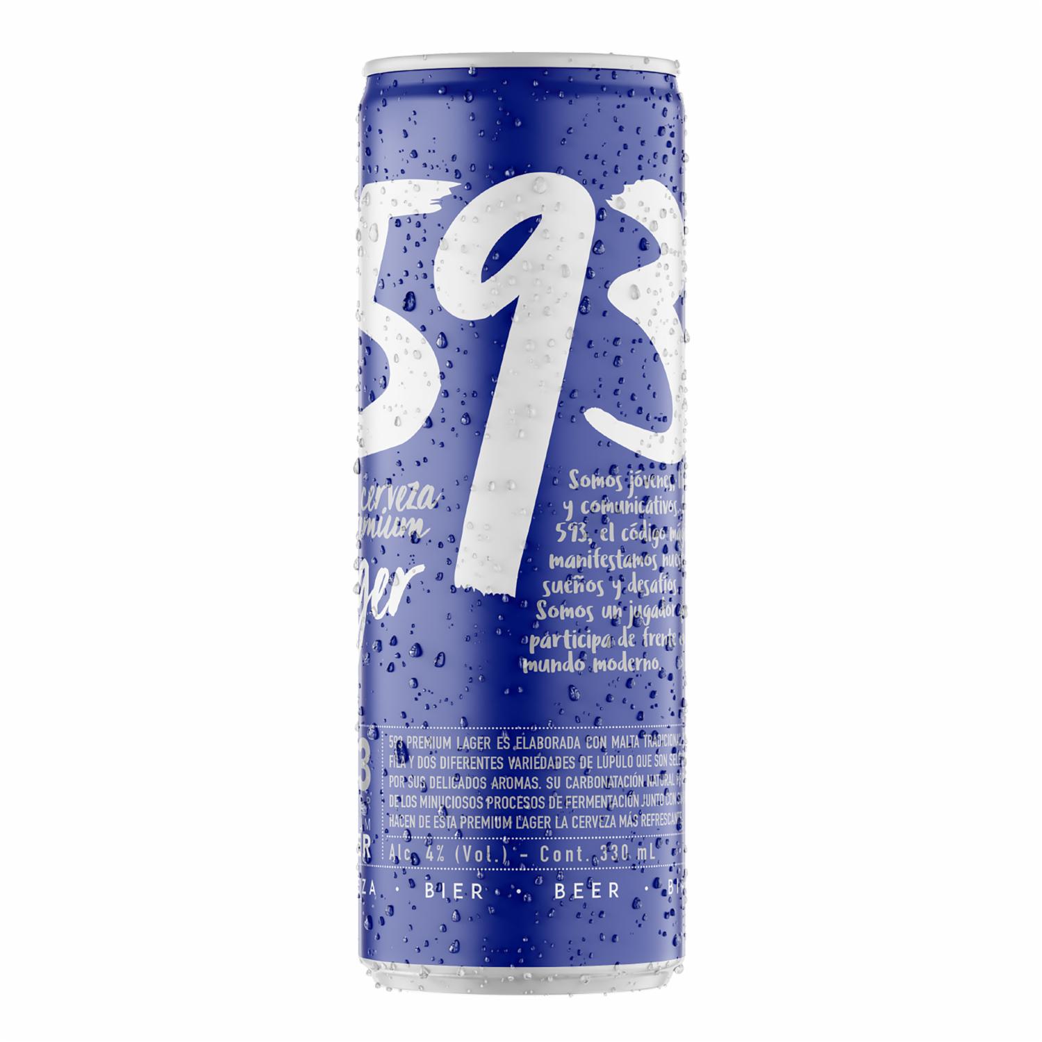 Cerveza Premium Lager Lata 593 330 Ml