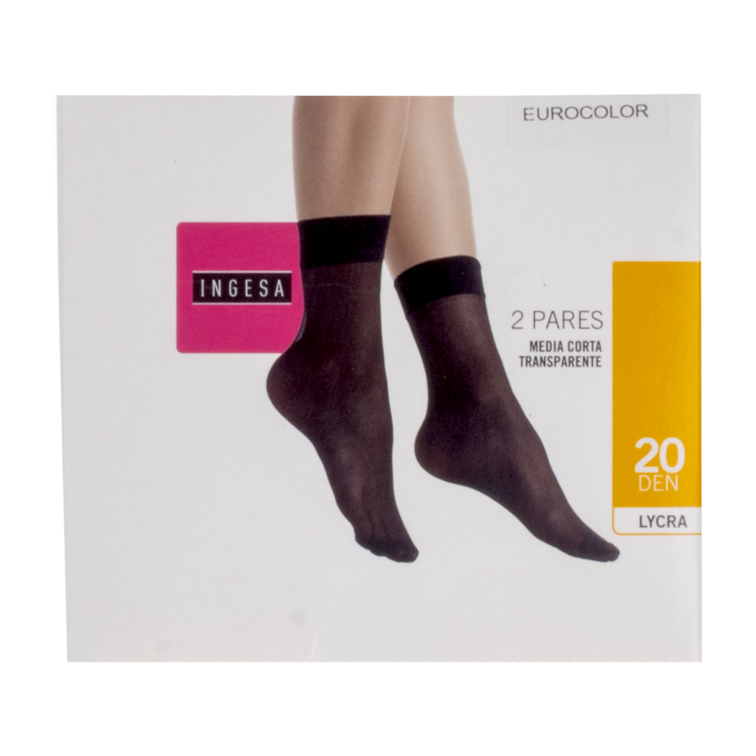 Medias Cortas Lycra Transparente Eurocolor 20 Den INGESA