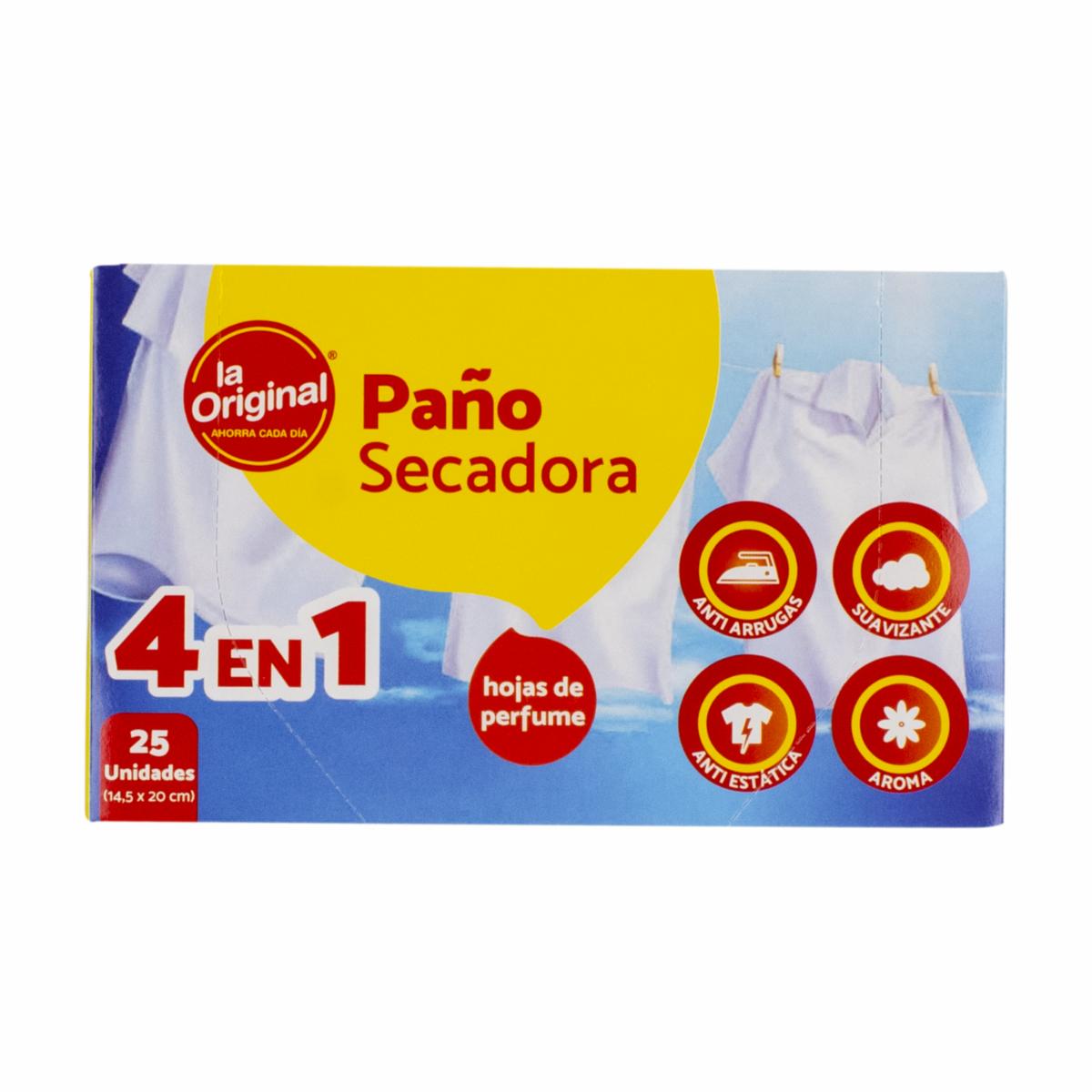 Paño Secadora Hojas De Perfume LA ORIGINAL X 25 Uds