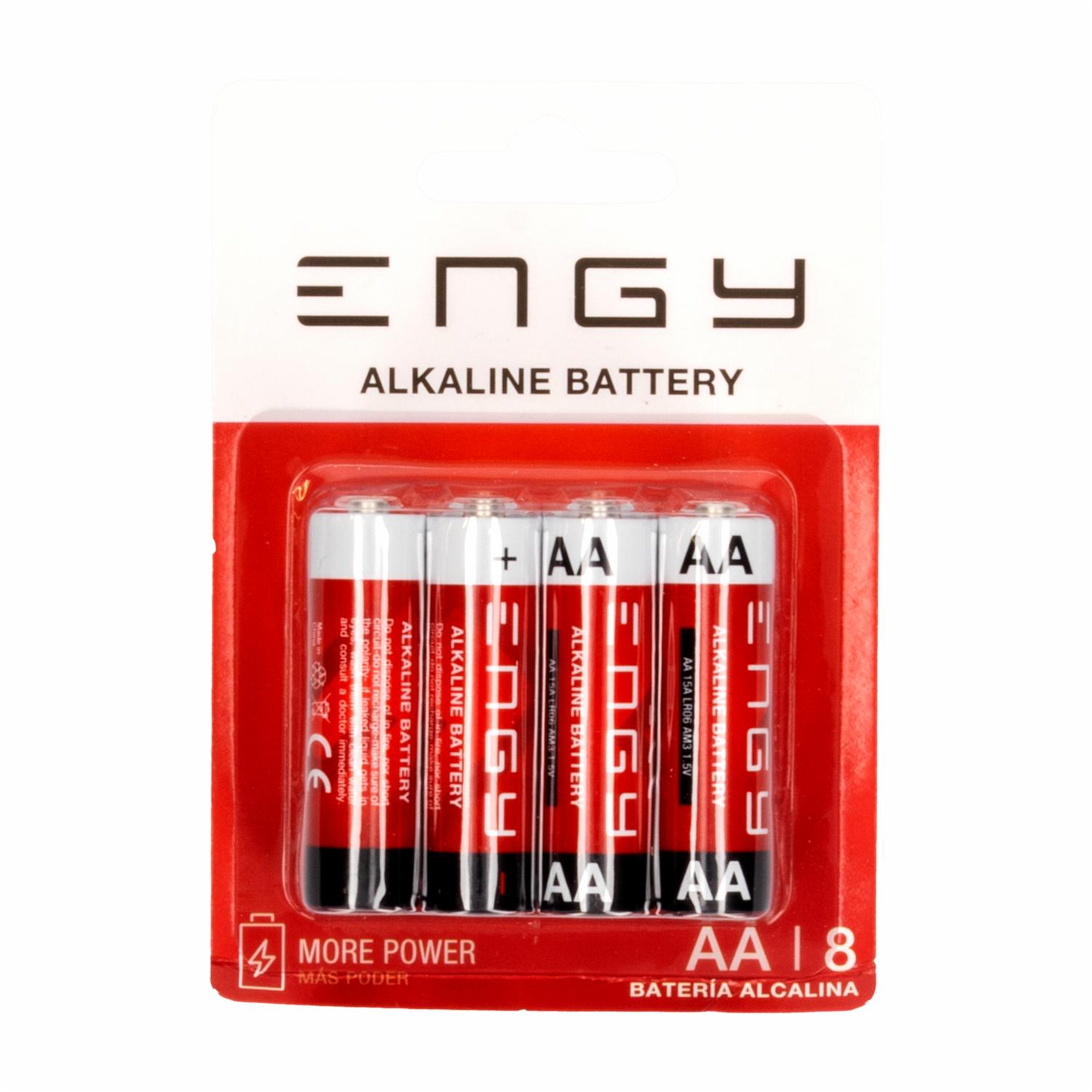 Pilas Alcalinas AA ENGY X 8 Uds