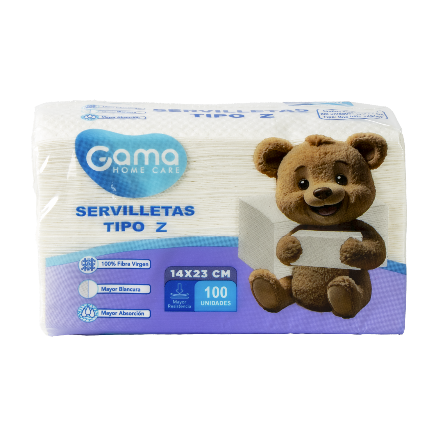 Servilleta En Z GAMA X 100 Uds