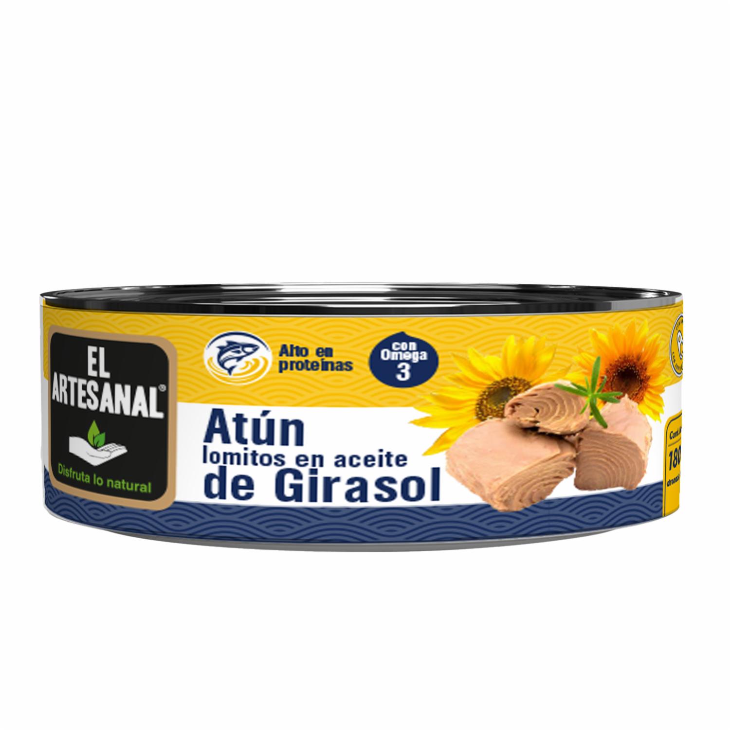 Atún Lomitos En Aceite De Girasol EL ARTESANAL 180 G