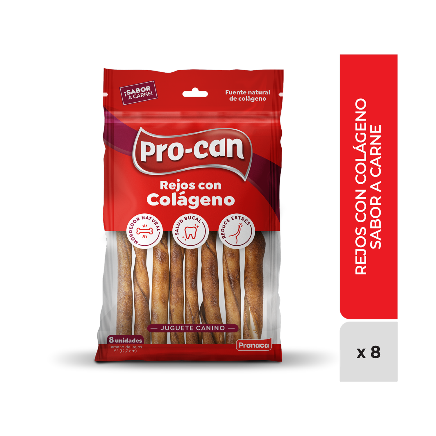 Snack Para Perros Rejos Sabor A Carne PRO-CAN 60 G