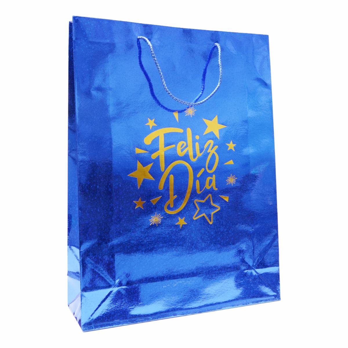 Funda De Regalo Holográfica Feliz Día HOLIDAY’S Extra Grande