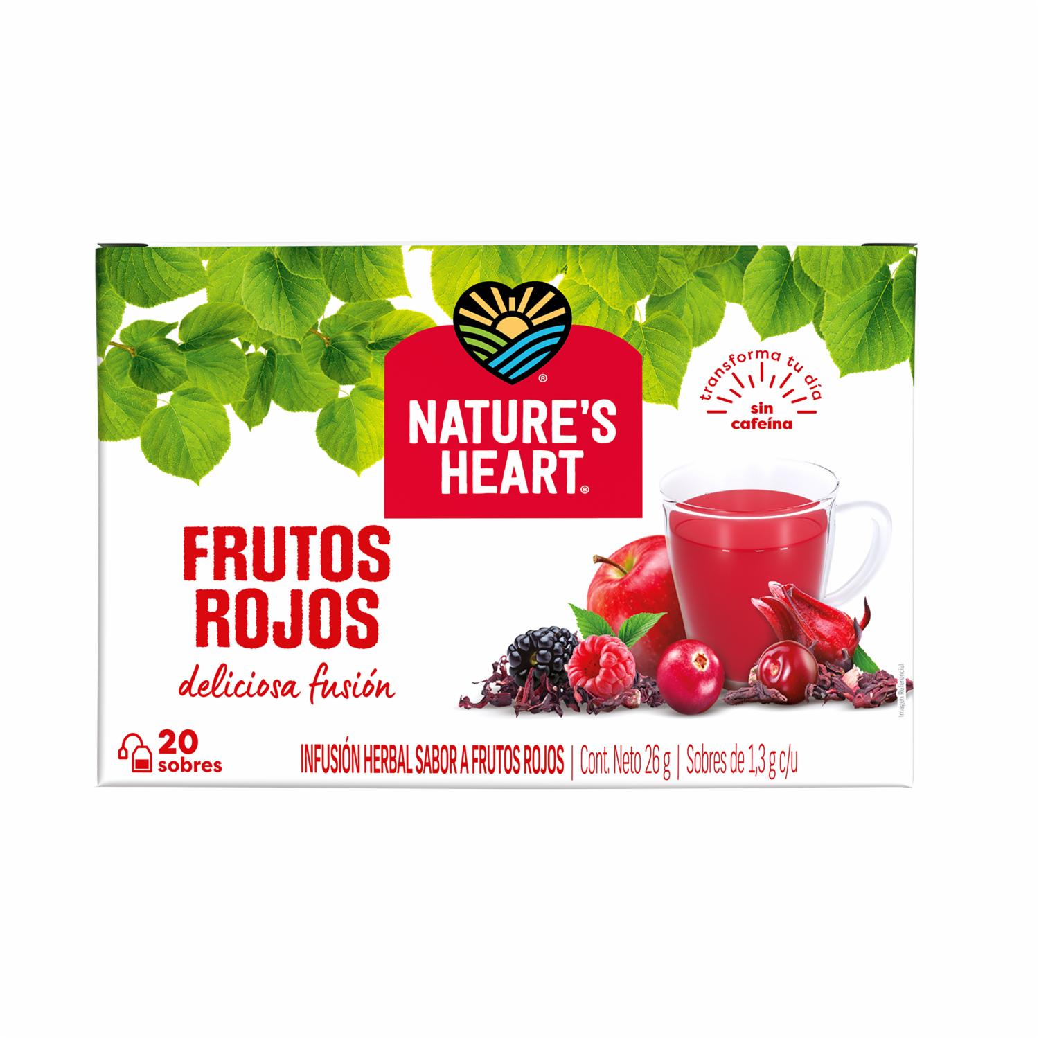 Infusión Frutos Rojos NATURE’S HEART 20 X 26 G