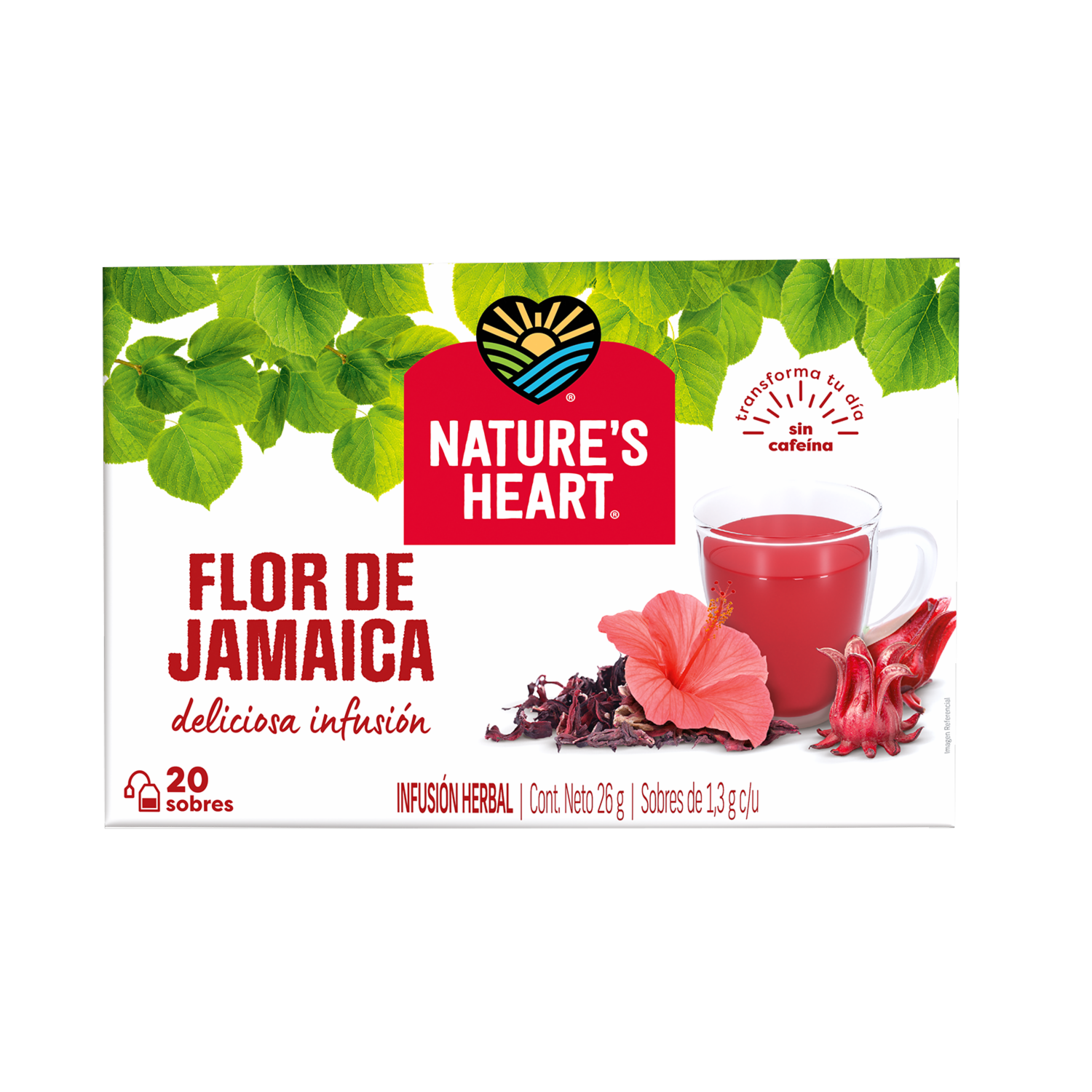 Infusión Flor De Jamaica NATURE’S HEART 20 X 1.30 G