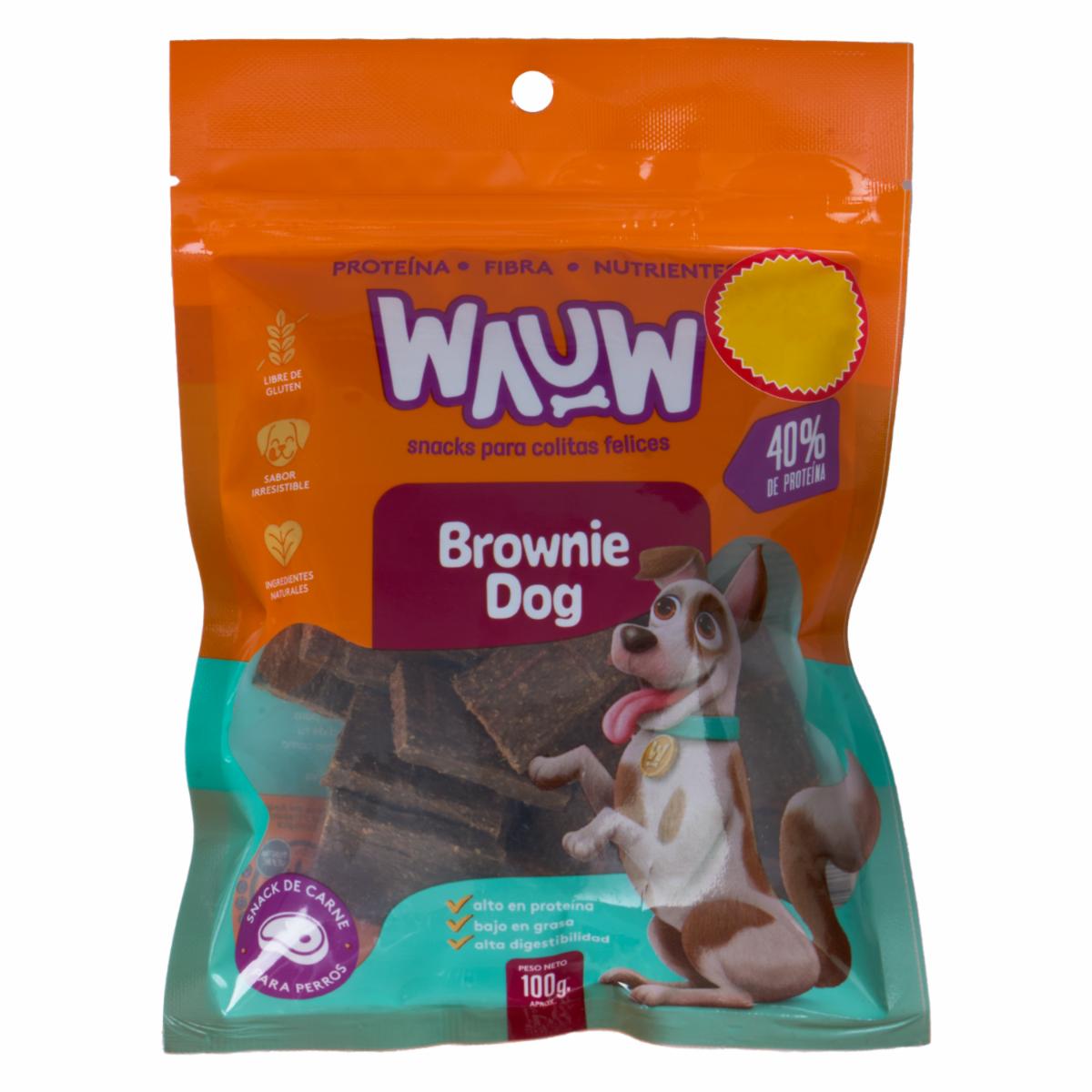 Snack Para Perros Brownie Dog WAUW 100 G