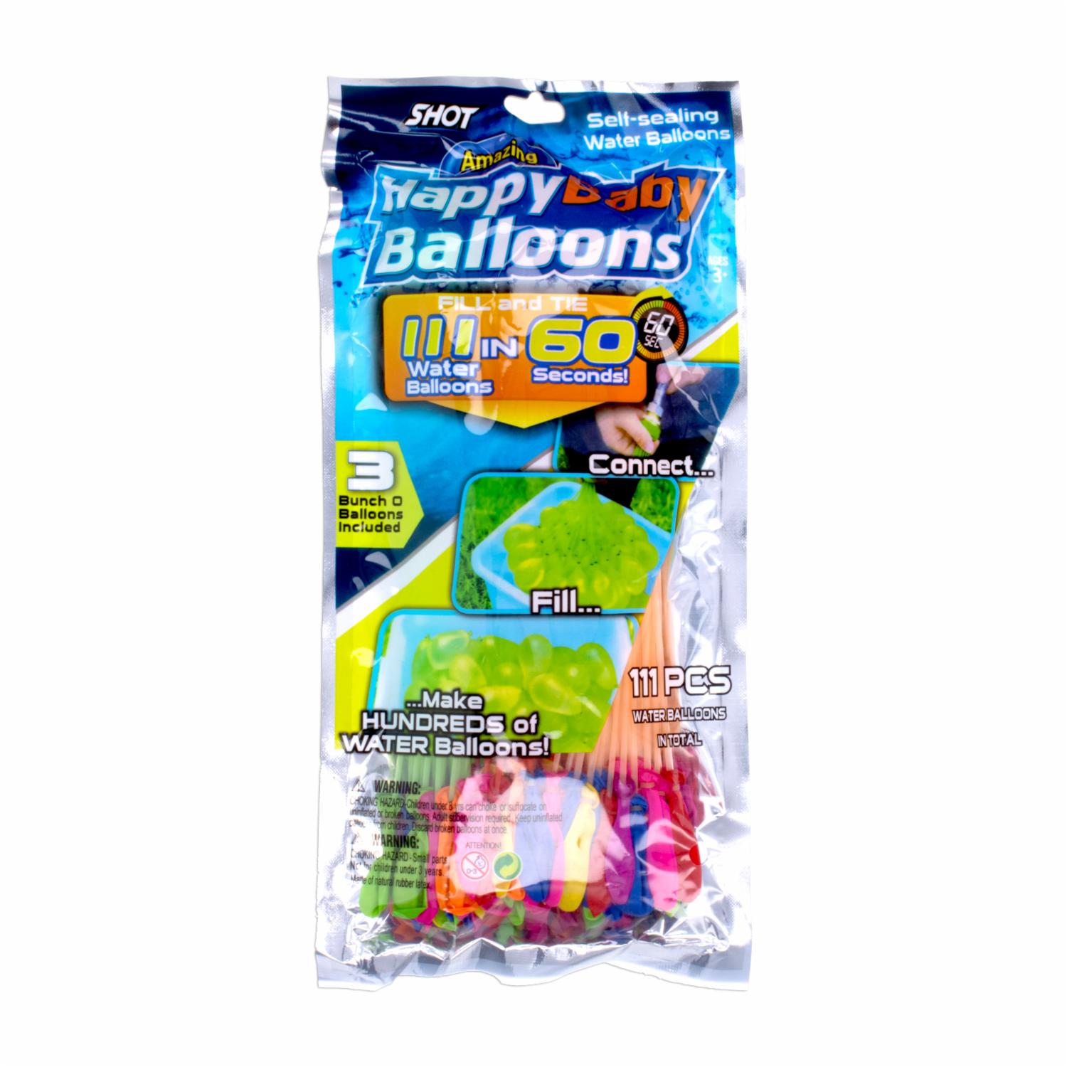 Globos De Carnaval Autosellantes HAPPY BABY BALLONS 111 Piezas