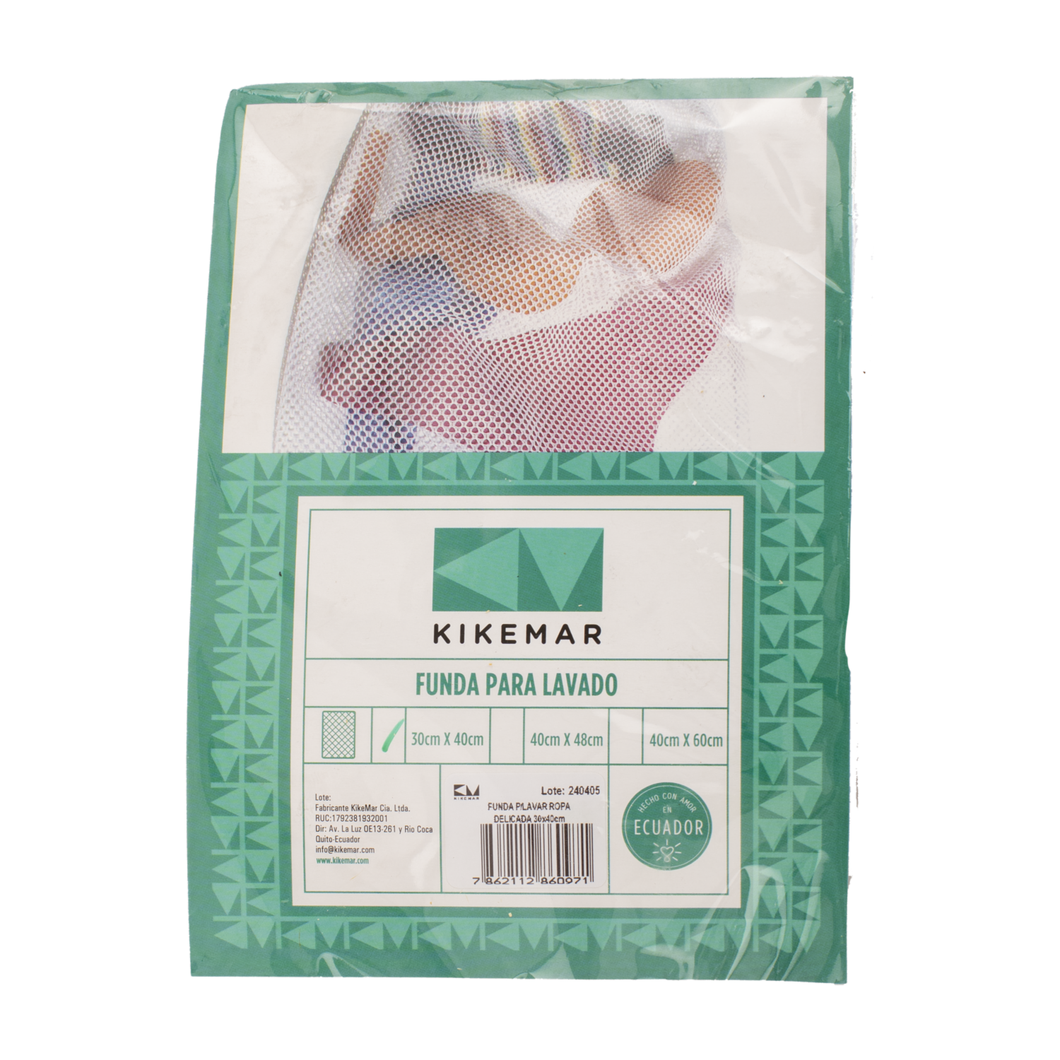 Funda Para Lavar Ropa Delicada Blanco KIKEMAR 3010 Cm