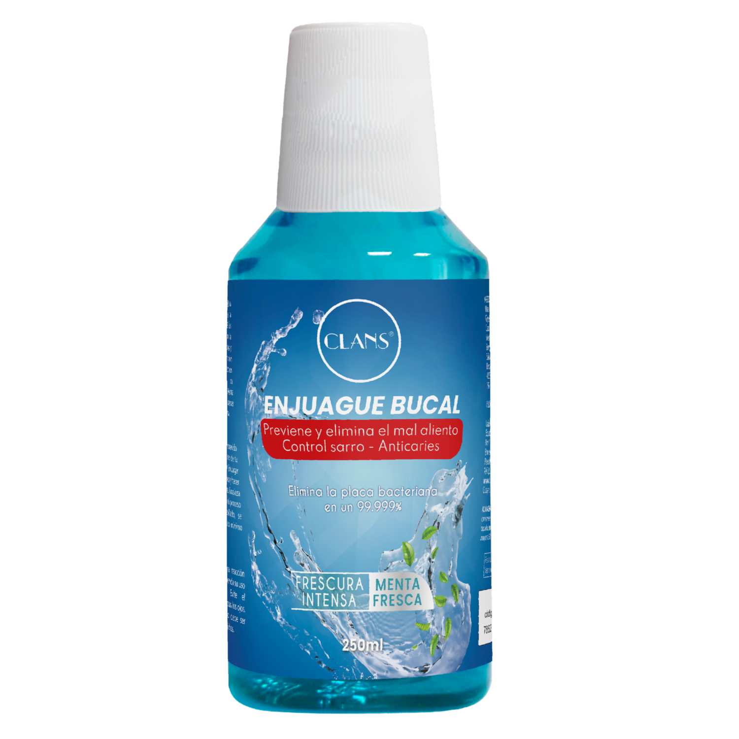 Enjuague  Bucal Prevencion Sarro CLANS 250 Ml