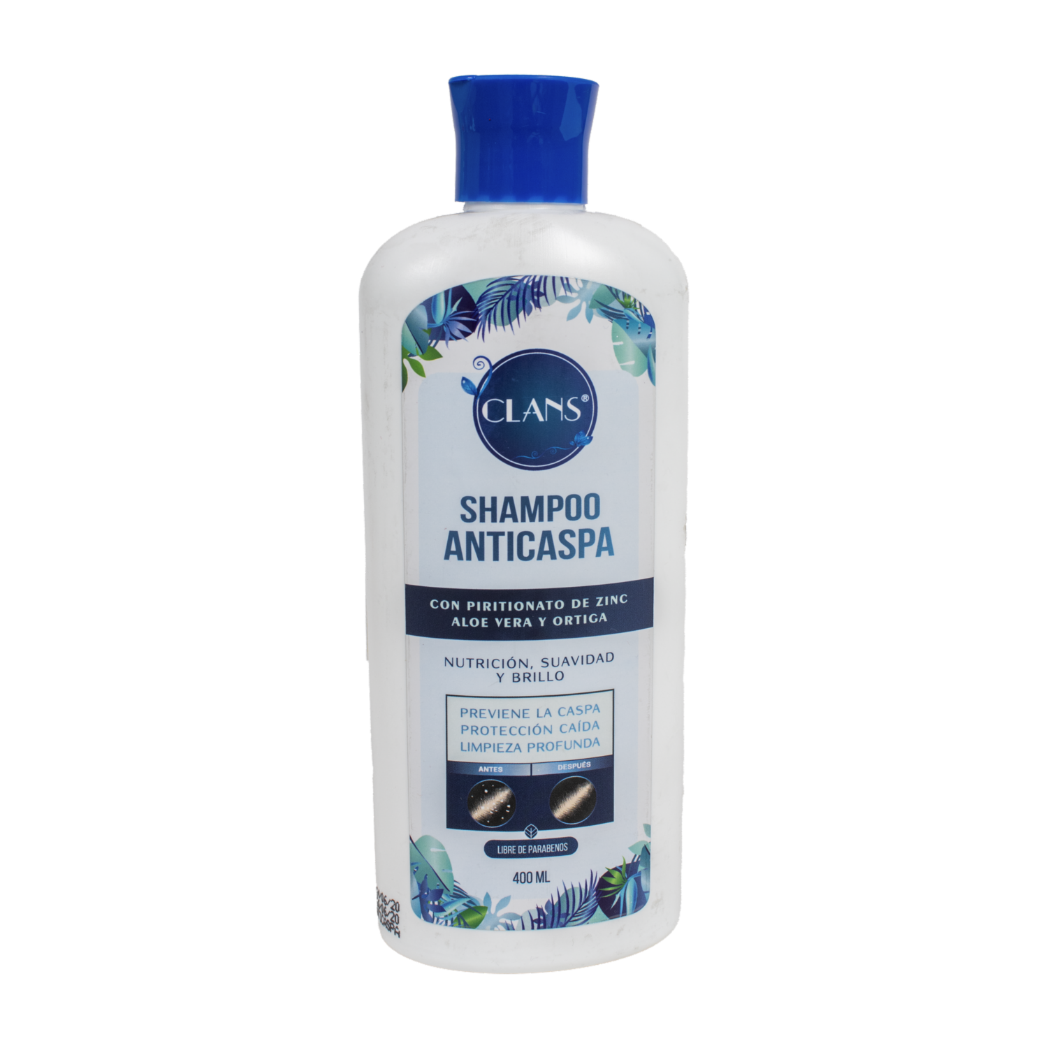 Shampoo De Cabello Anticaspa CLANS 400 Ml