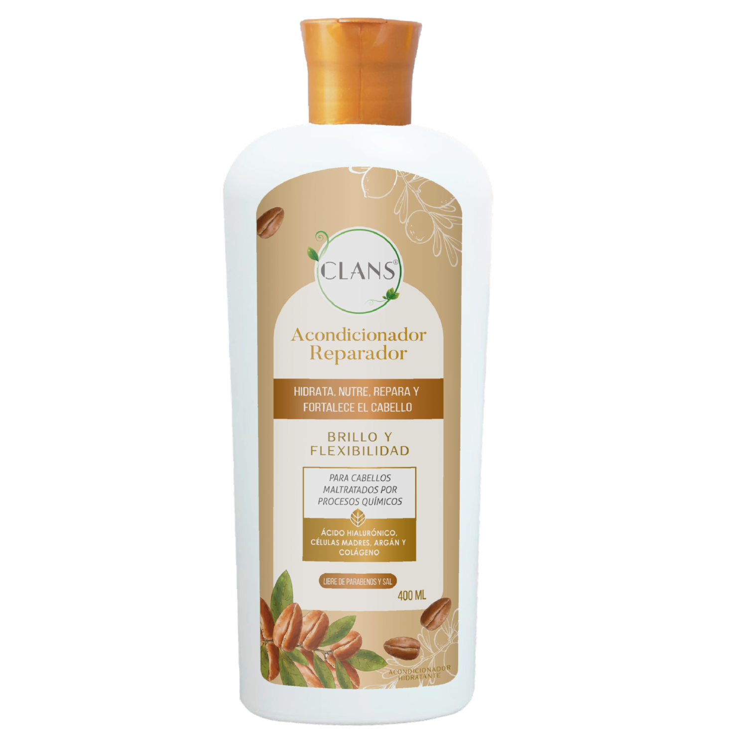 Acondicionador De Cabello Reparador CLANS 400 Ml