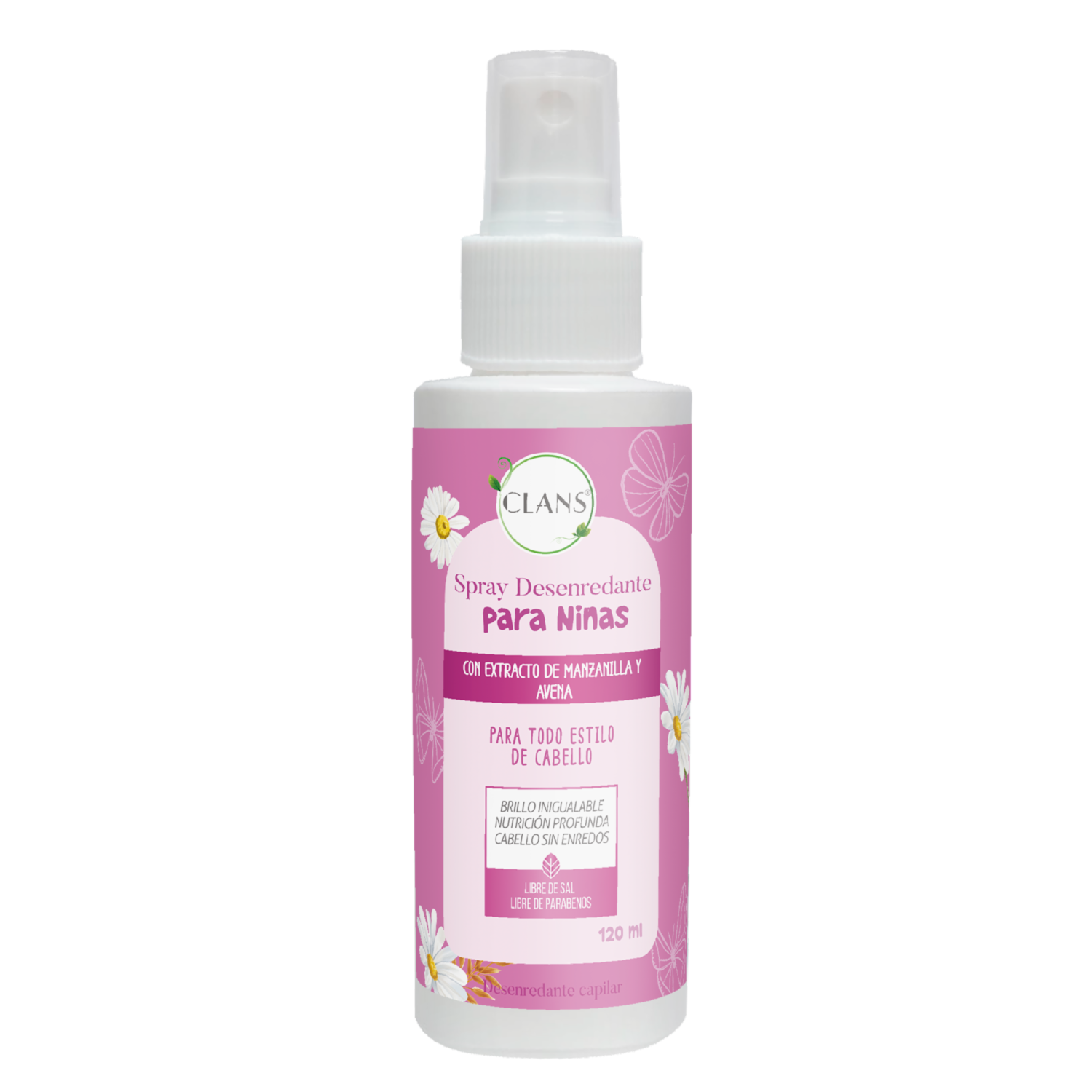 Desenredante De Cabello Para Niñas En Spray CLANS 120 Ml