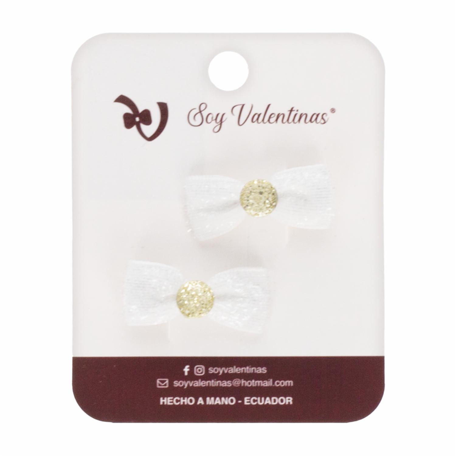 Vinchas De Cabello Lazo Mini Brillo SOY VALENTINAS X 2 Uds