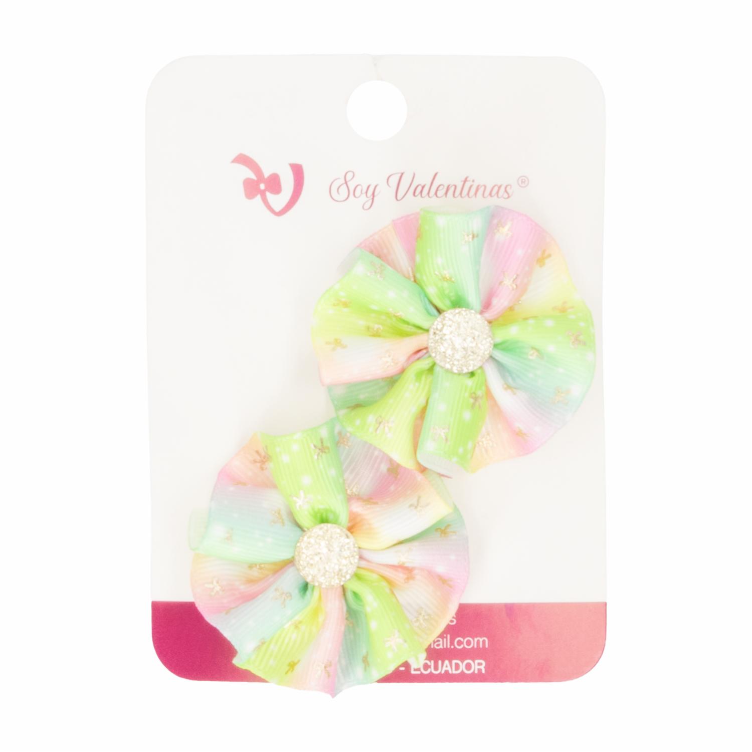 Vinchas De Cabello Tipo Flor Arrugada SOY VALENTINAS X 3 Uds