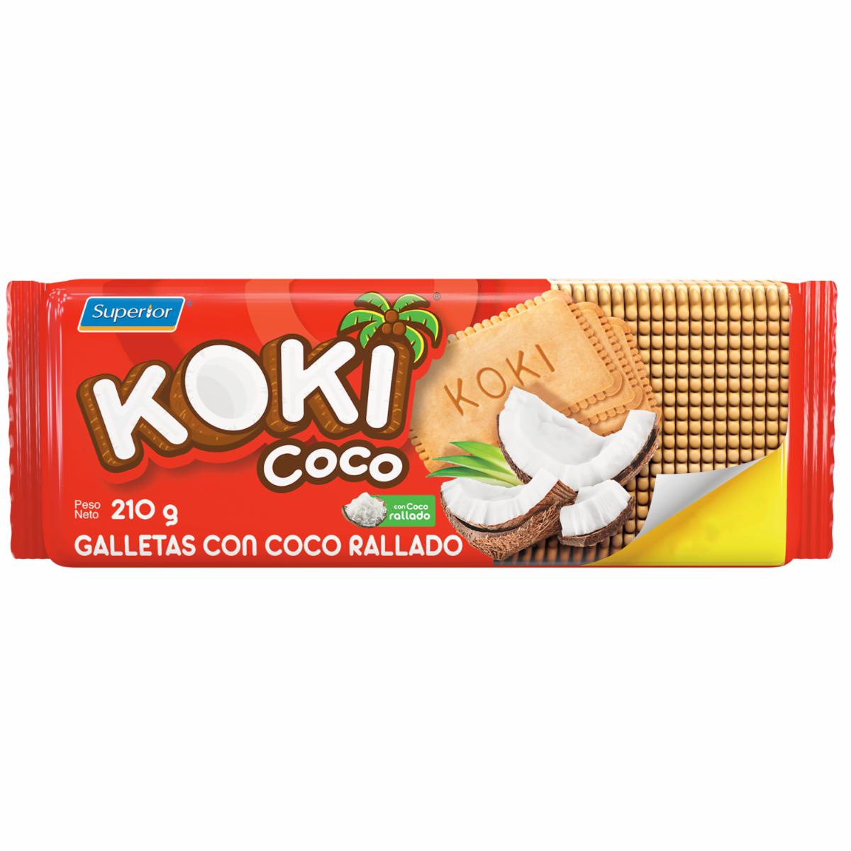 Galletas Dulces Con Coco Rallado KOKI 210 G