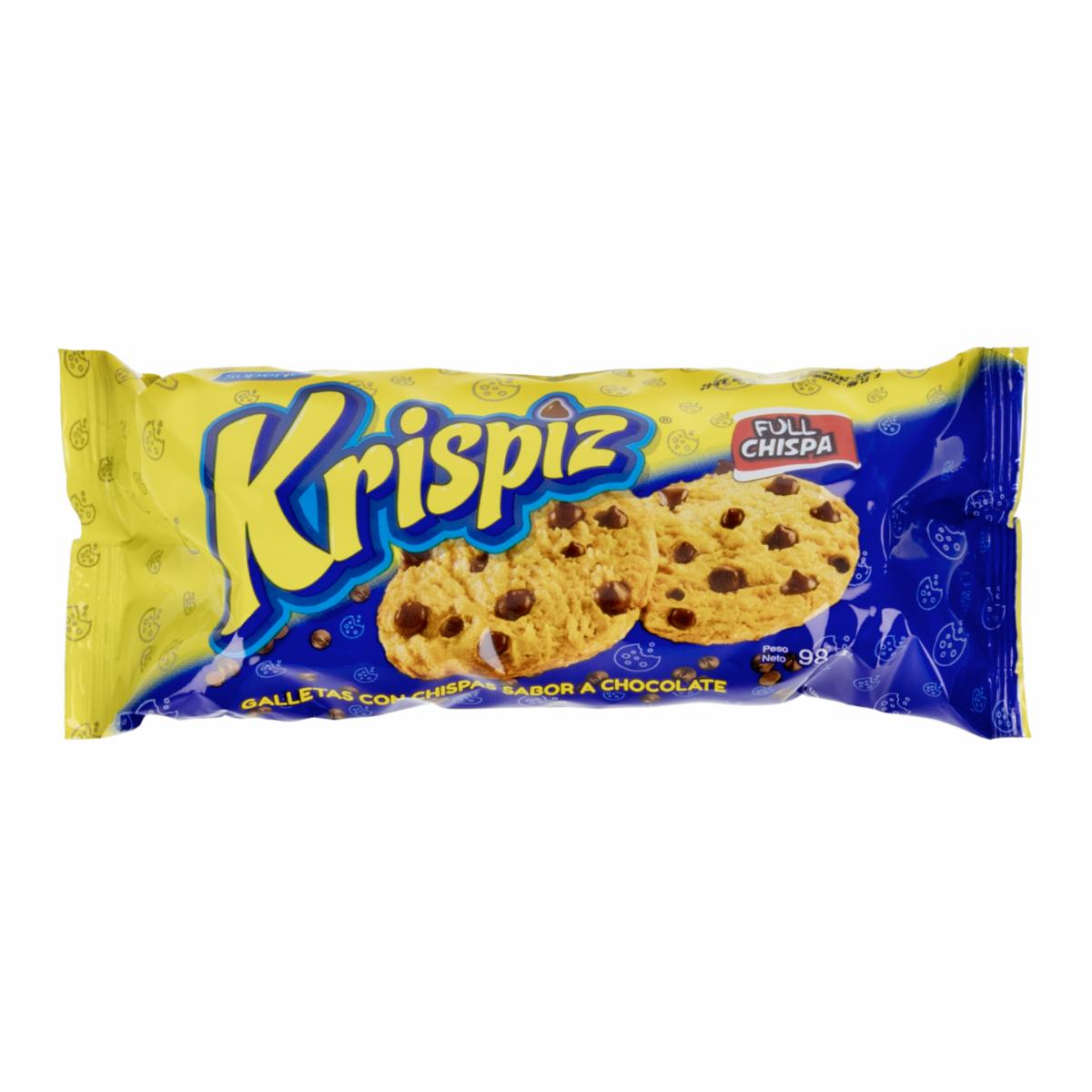 Galletas Dulces Horneadas Con Chispas Sabor A Chocolate KRISPIZ 98 G
