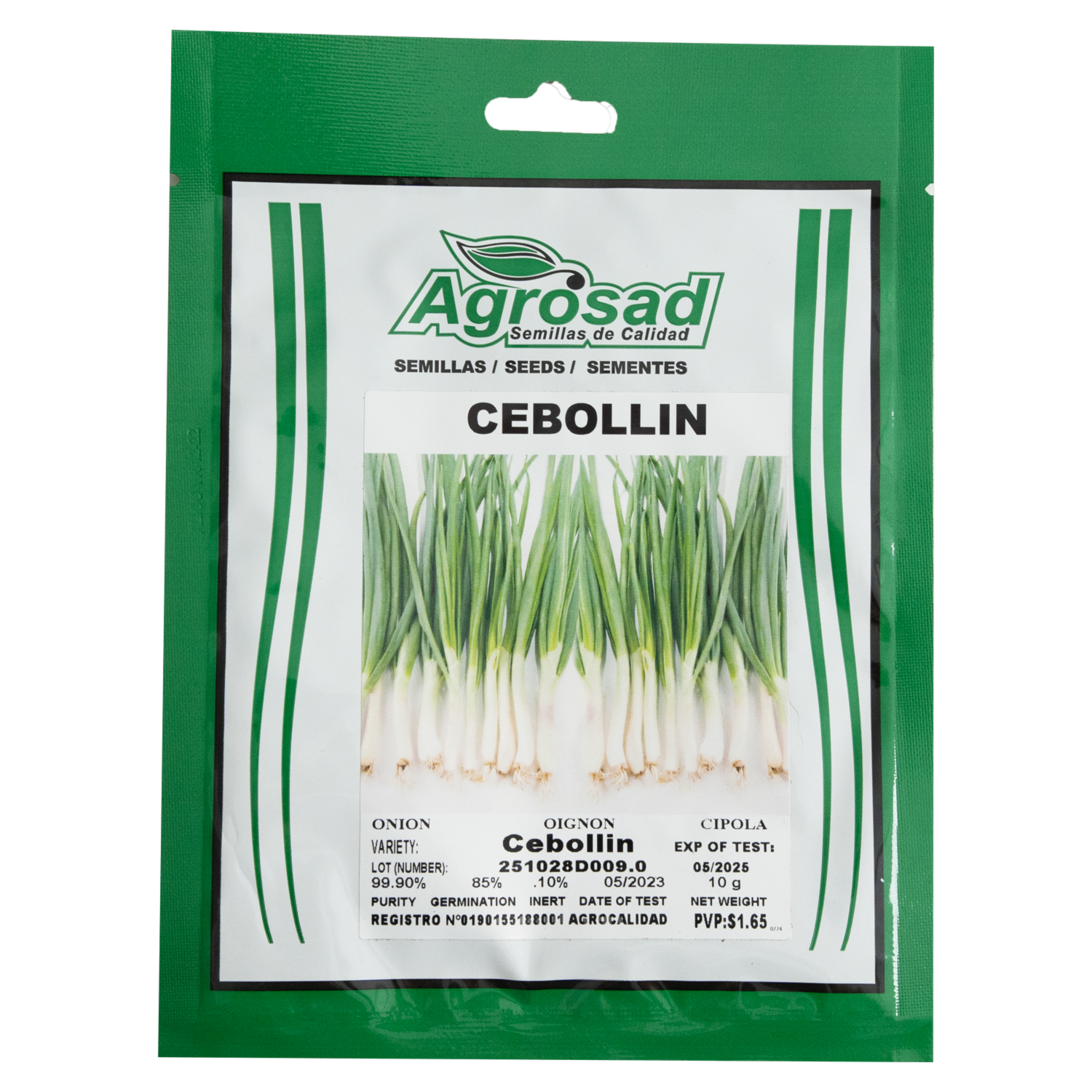 Semillas De Cebollín Tokio Long White AGROSAD 10 g