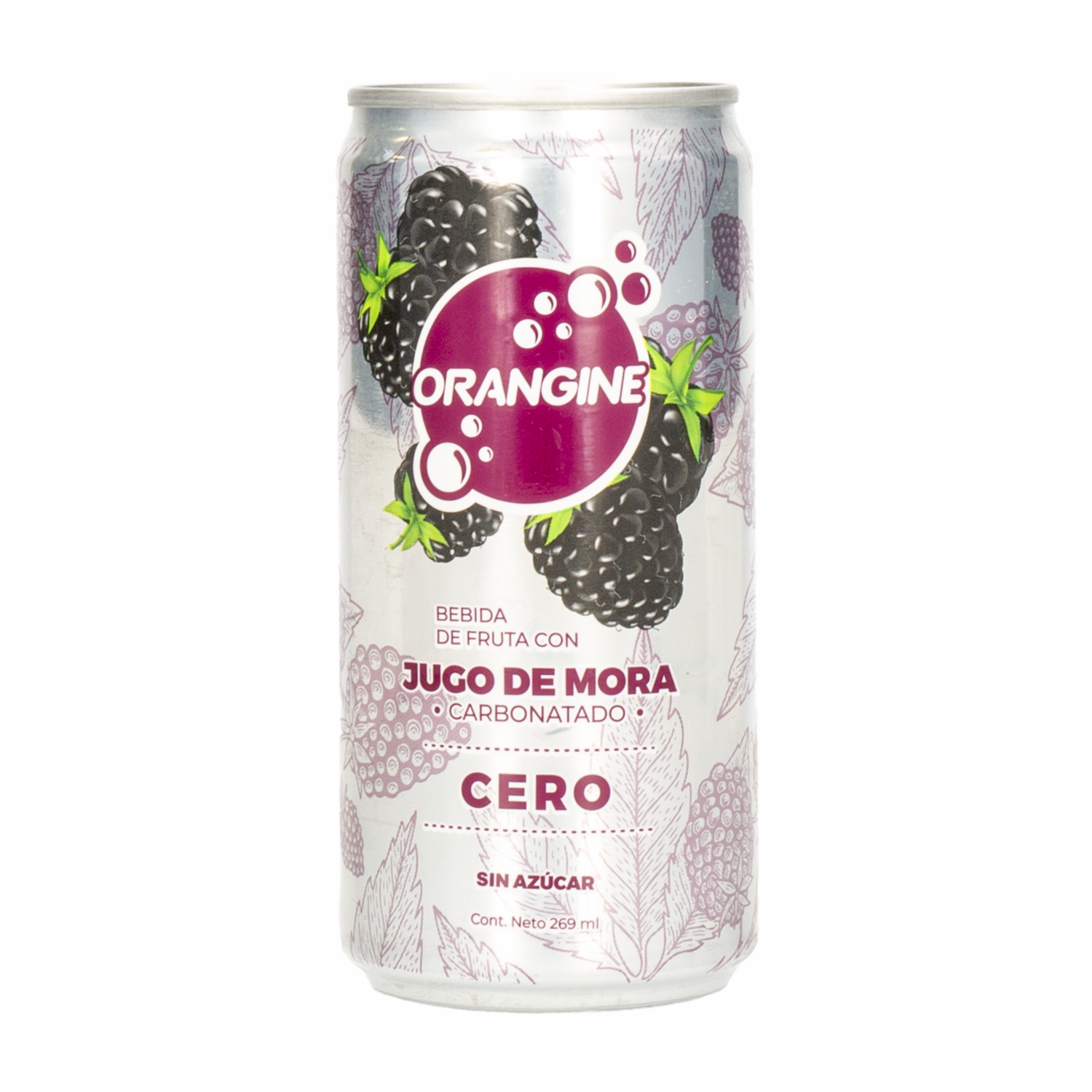 Bebida De Frutas Con Jugo De Mora Cero ORANGINE 269 Ml