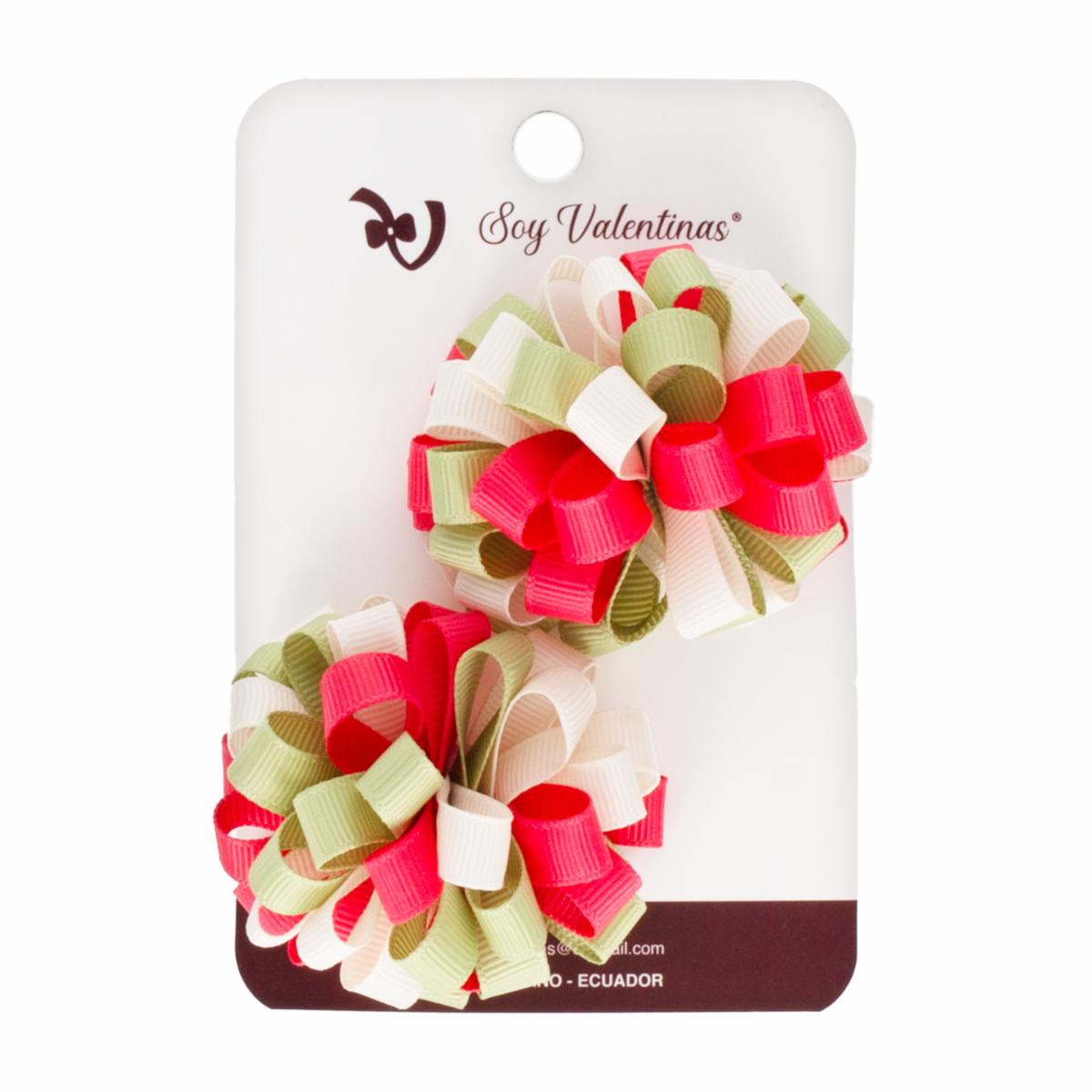 Vinchas De Cabello Pompón Grande SOY VALENTINAS X 2 Uds