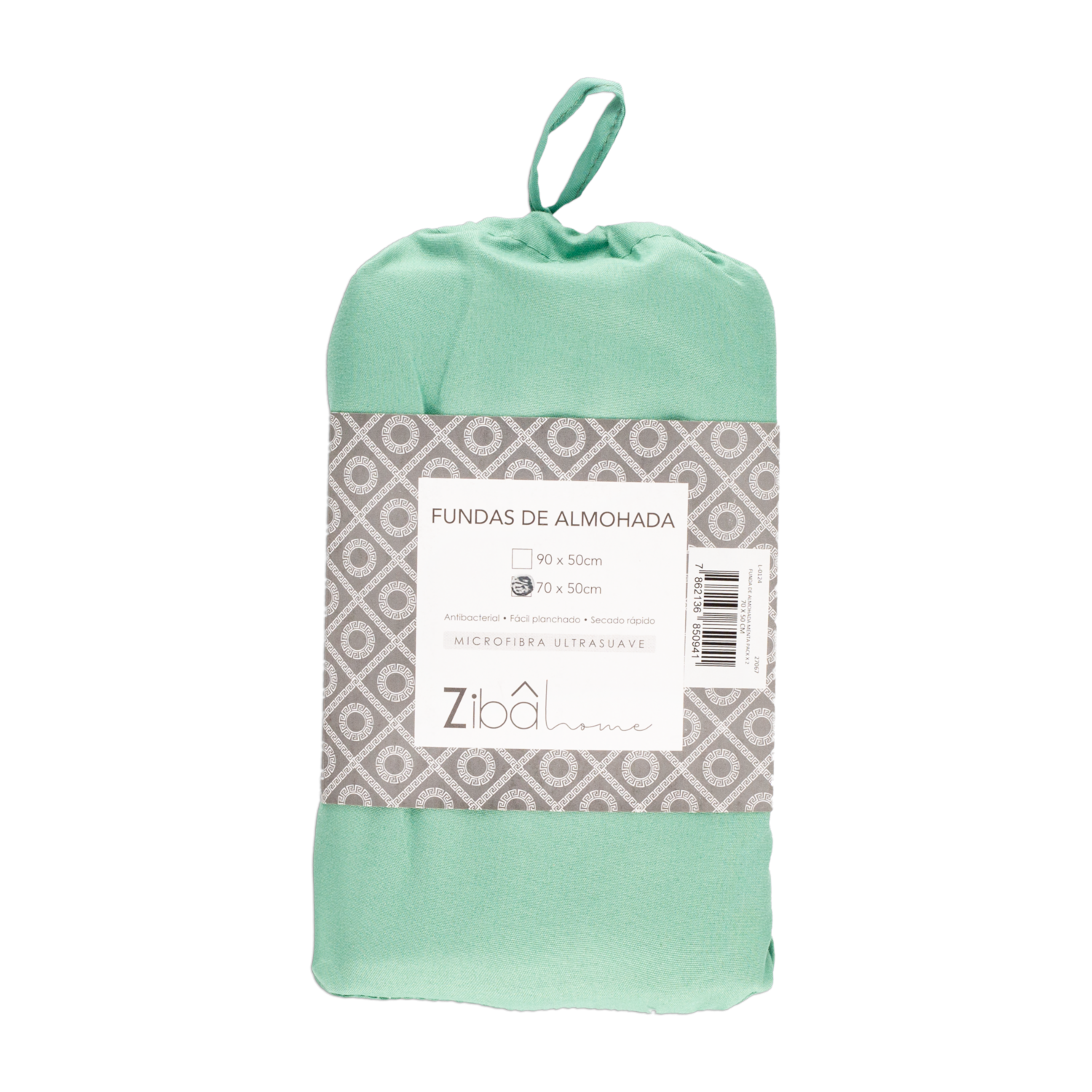 Funda De Almohada Menta ZIBA HOME 70 X 50 Cm