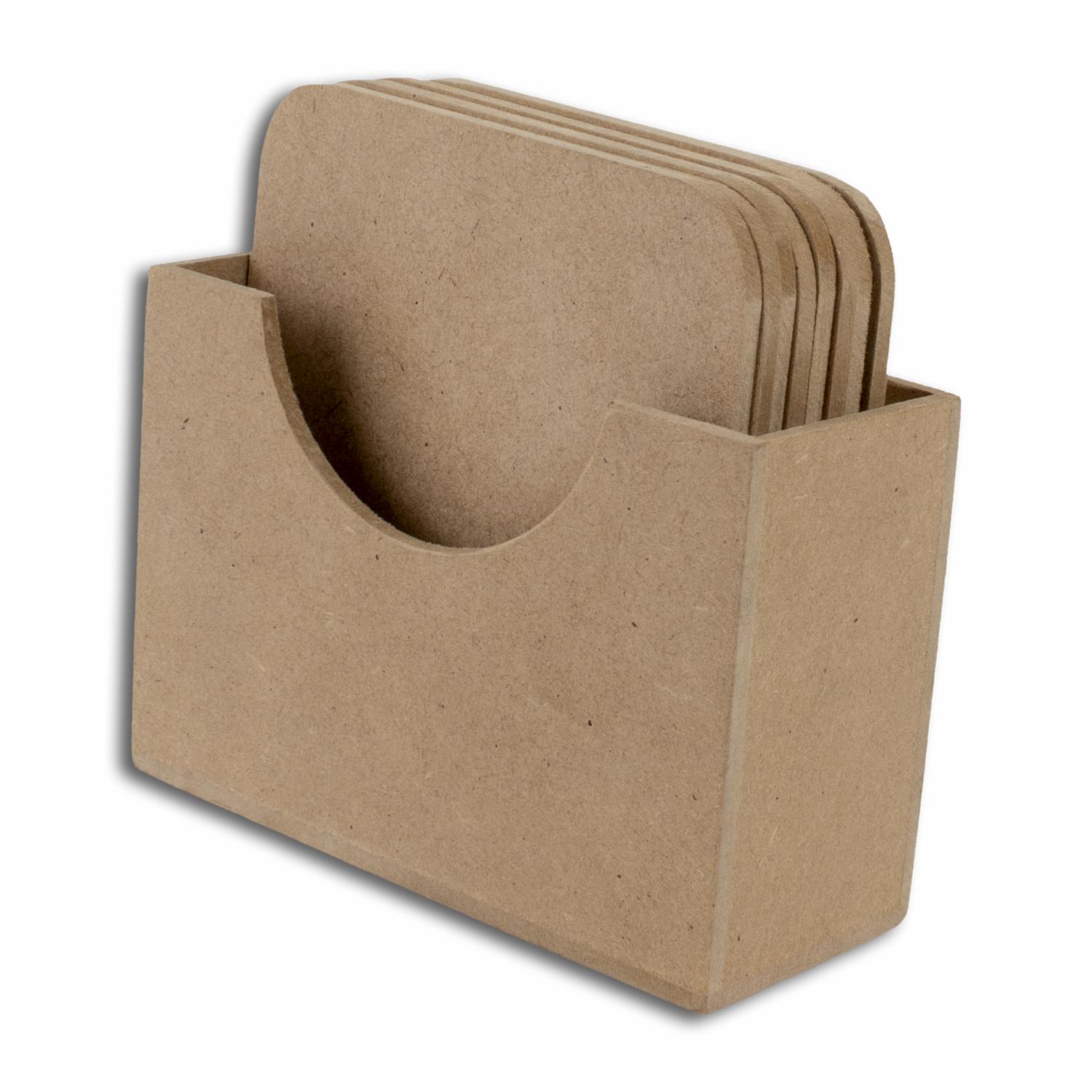 Porta Vasos Caja Para 8 De Madera ARTES Y MADERA Unidad