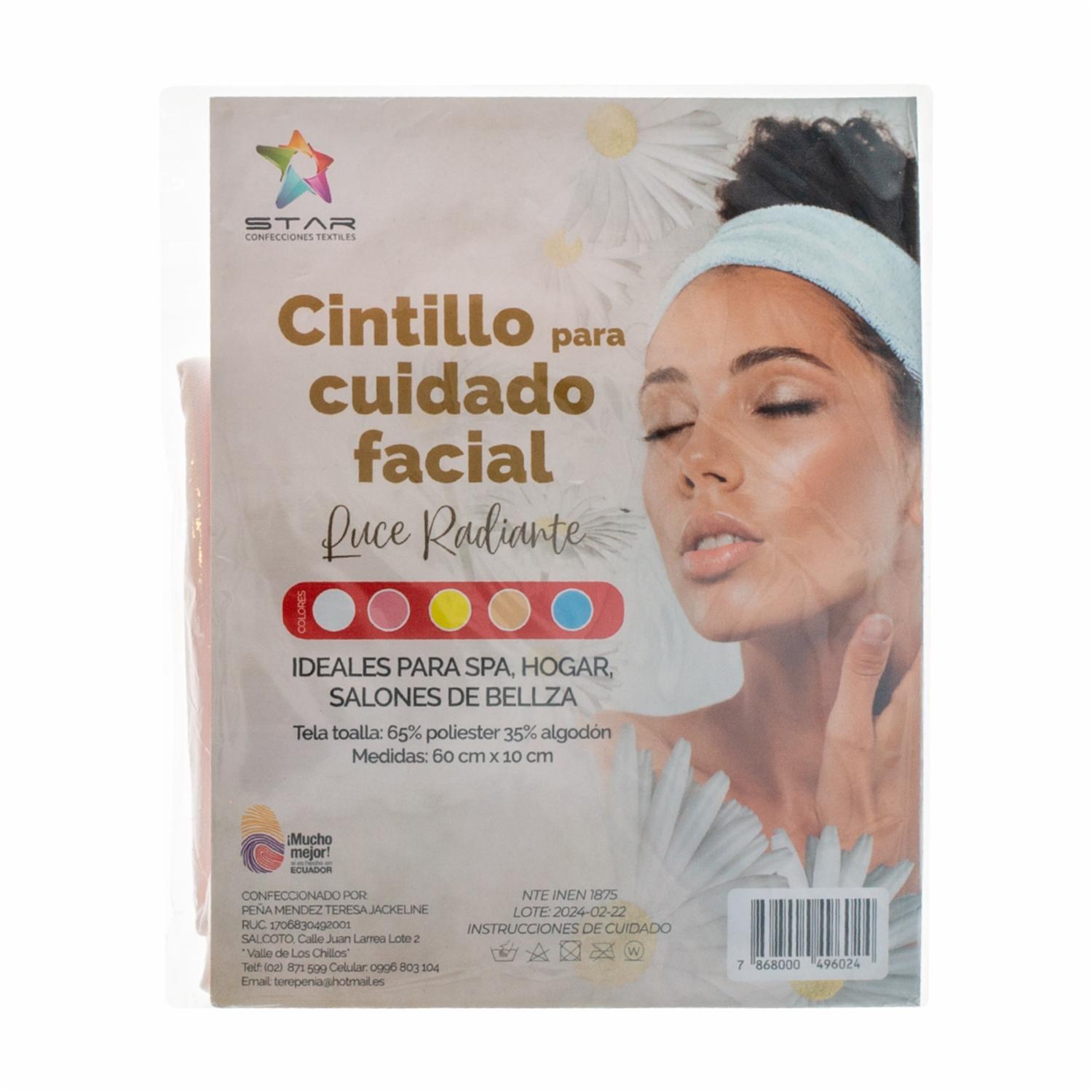 Diadema Para Skin Care De Tela Toalla STAR LonGitud Perfecta, Sujeción Ideal