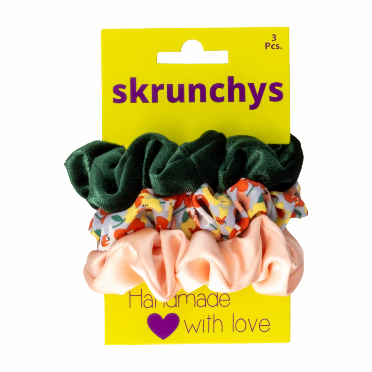 Vinchas De Cabello Tipo Skrucnhys Varios Colores SKRUNCHYS X3
