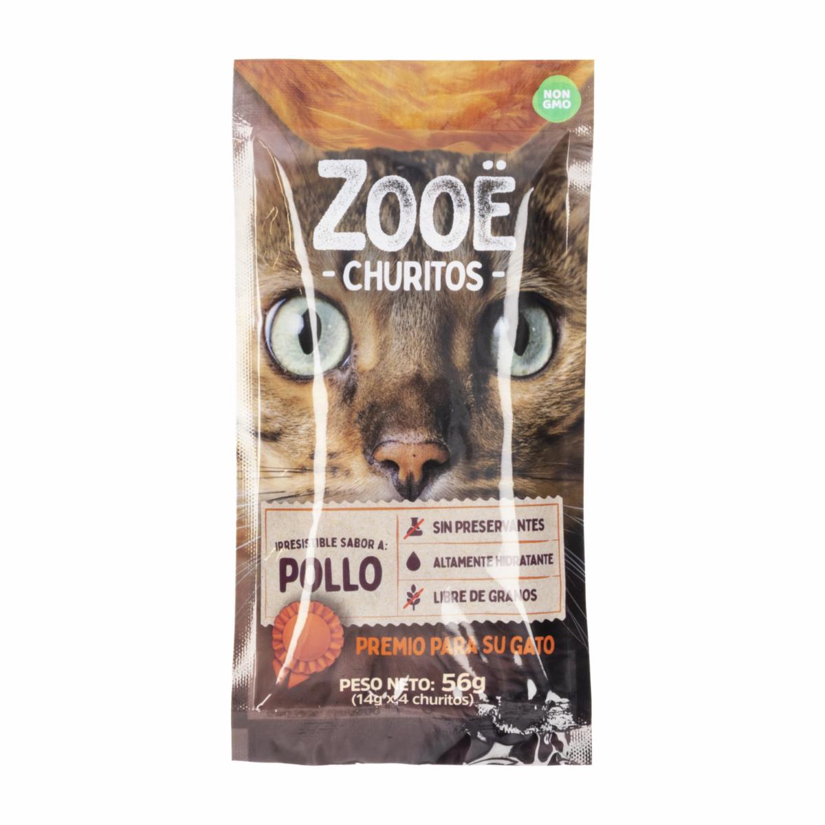 Snack Para Perros Churitos Sabor A Pollo ZOOE 56 G