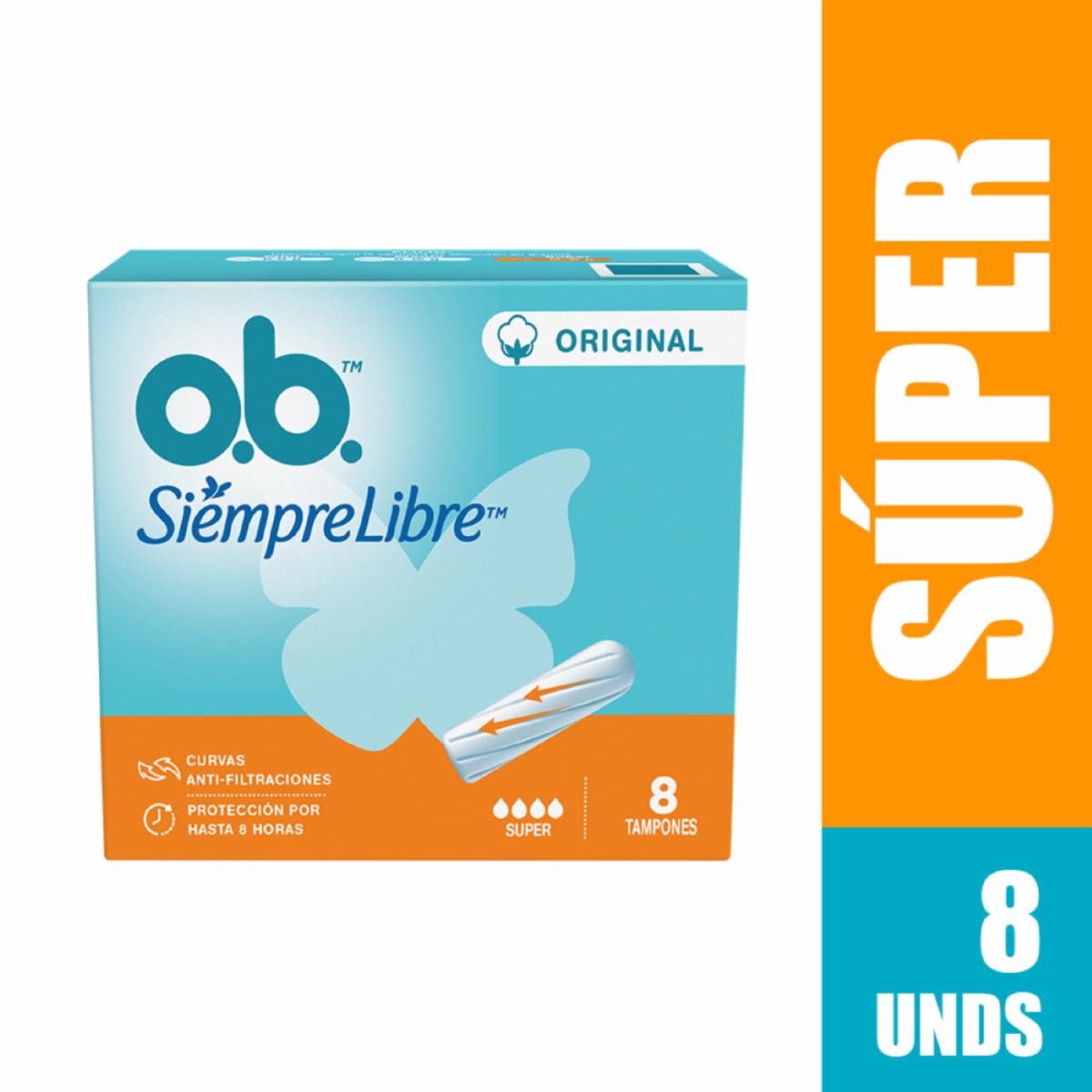 Tampón Original Súper O.B. 8 U