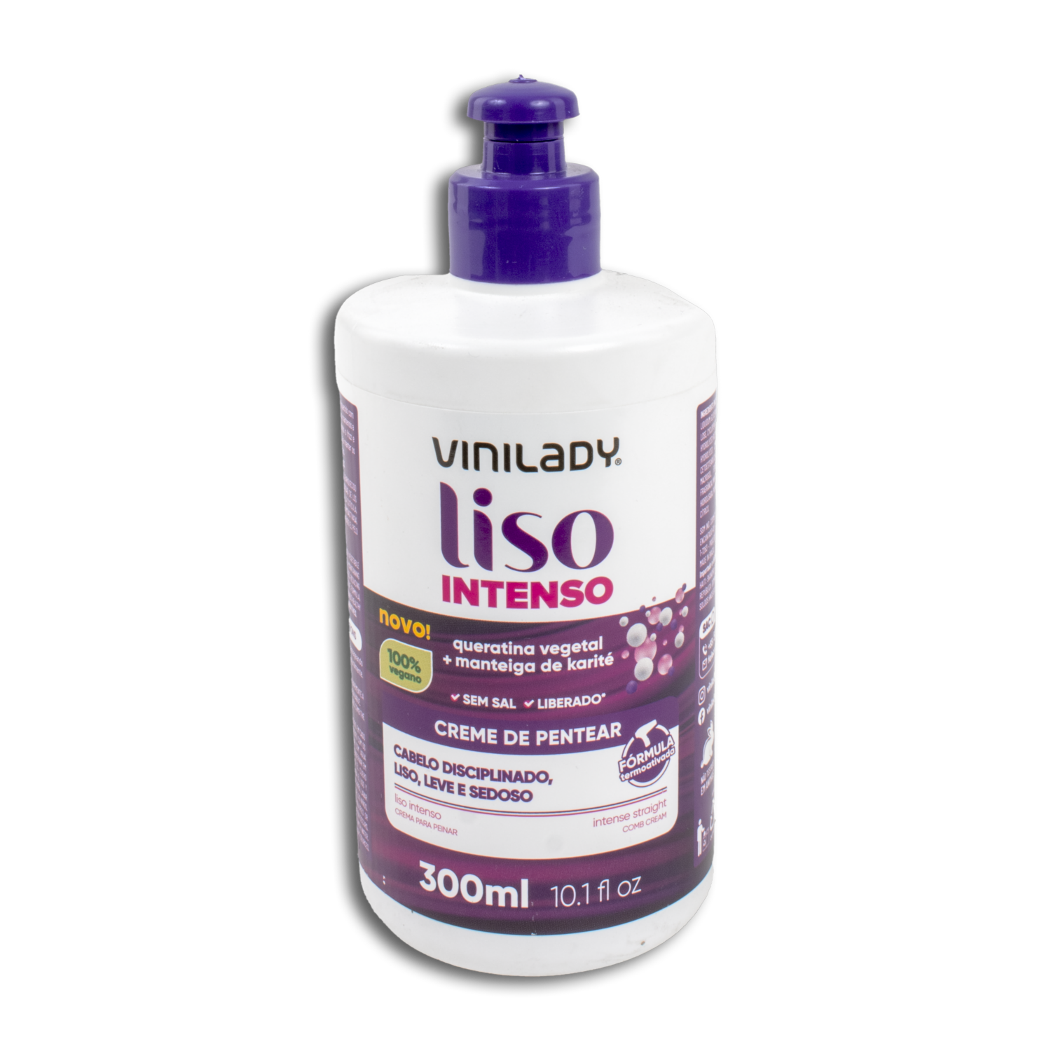 Crema Para Peinar Para Cabellos Lisos Intensos VINILADY 300 Ml