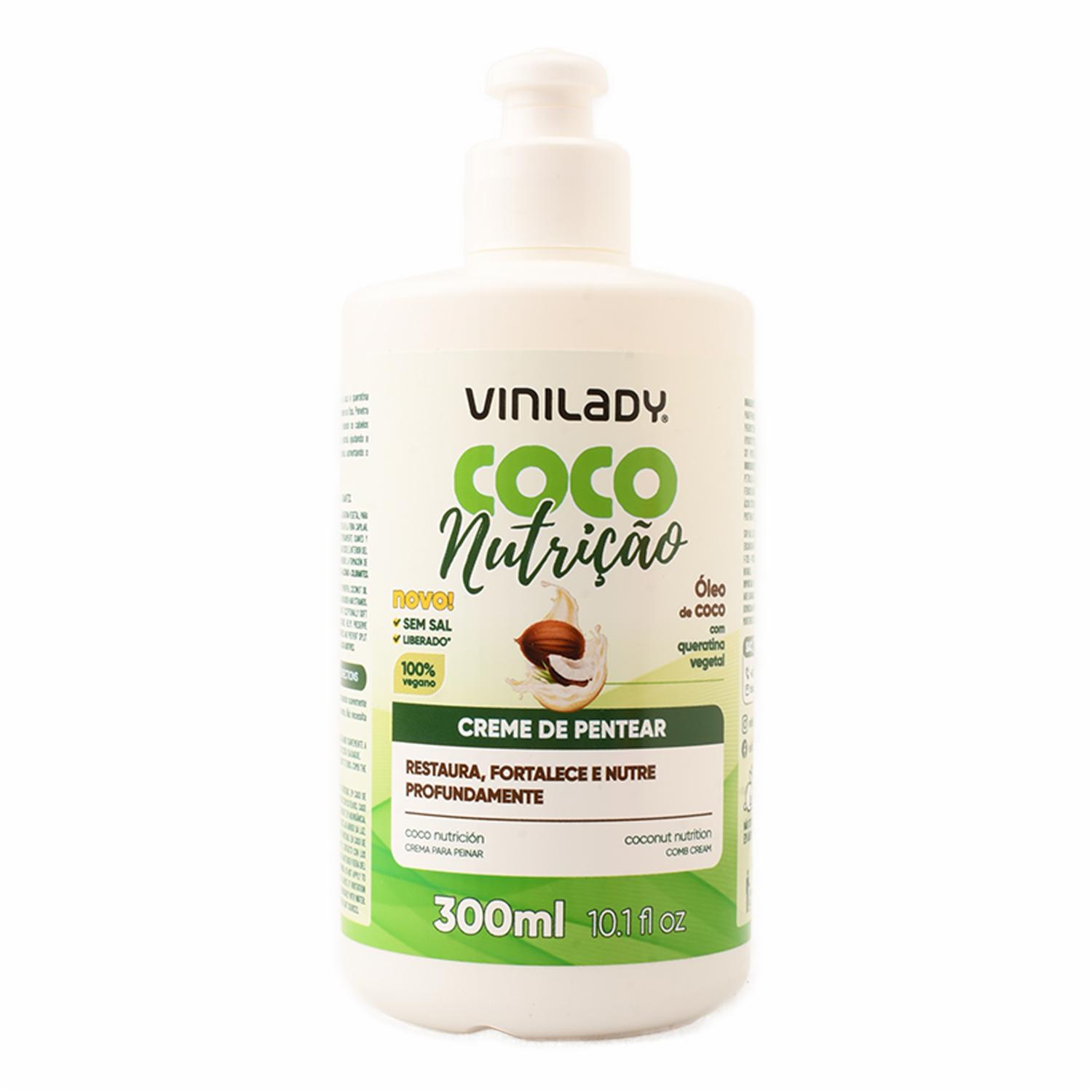 Crema Para Peinar Coco Nutrición VINILADY 300 Ml