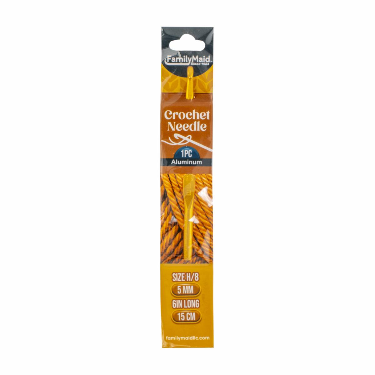 Aguja De Ganchillo De Aluminio Tamaño H/8 FAMILYMAID 15 Cm