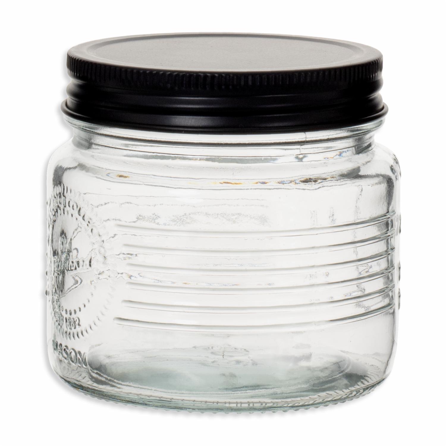 Frasco Metalica Negra OLD FASHIONED Con Tapa