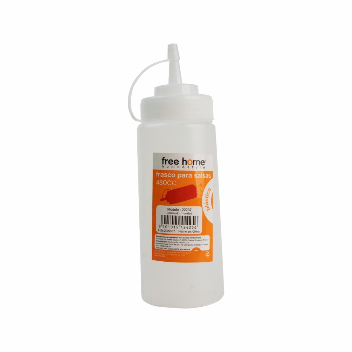 Frasco Para Salsas FREE HOME 480 Ml