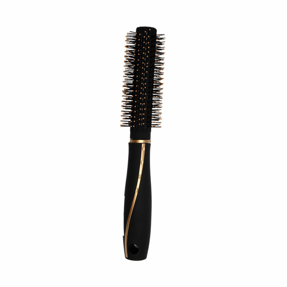 Cepillo De Cabello Cilíndrico Negro/Dorado JOIA Unidad