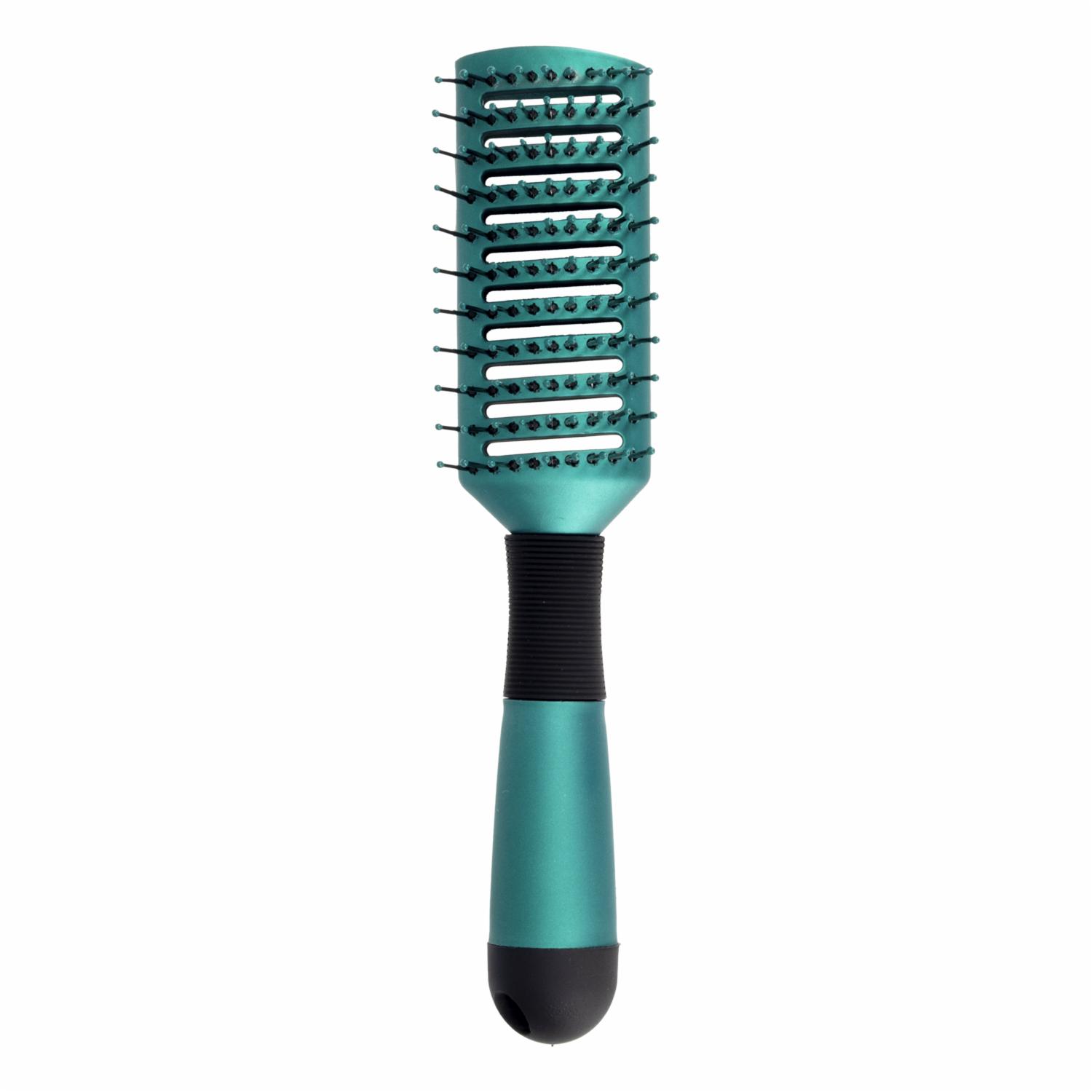 Cepillo De Cabello Cilíndrico Negro/Verde Medio JOIA Unidad