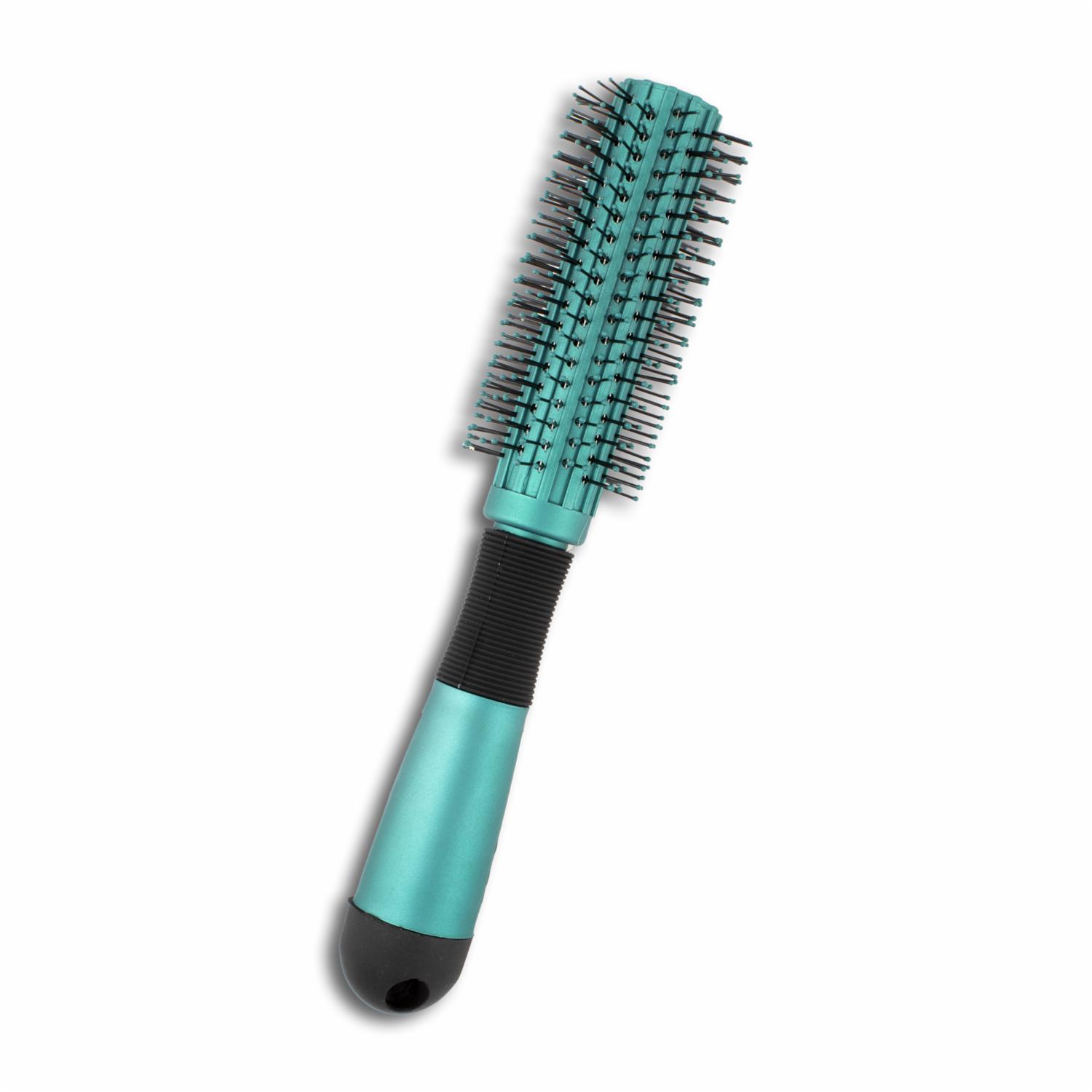 Cepillo De Cabello Cilíndrico Negro/Verde JOIA Unidad