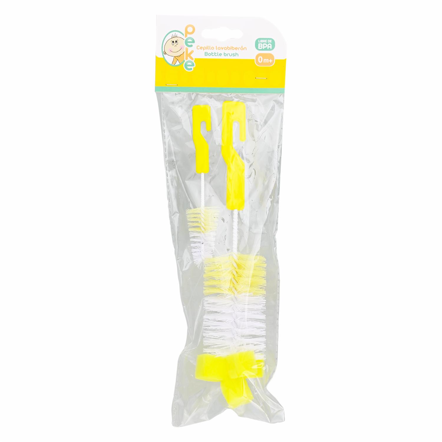 Cepillo Para Lavar Biberones Amarillo PEKE Unidad