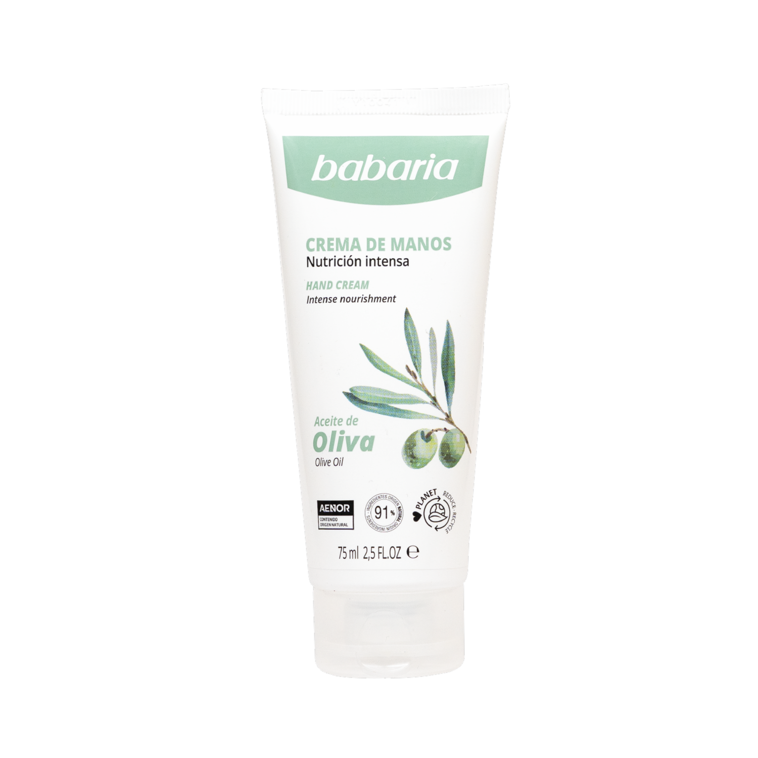 Crema Para Manos Con Aceite De Oliva BABARIA 75 Ml