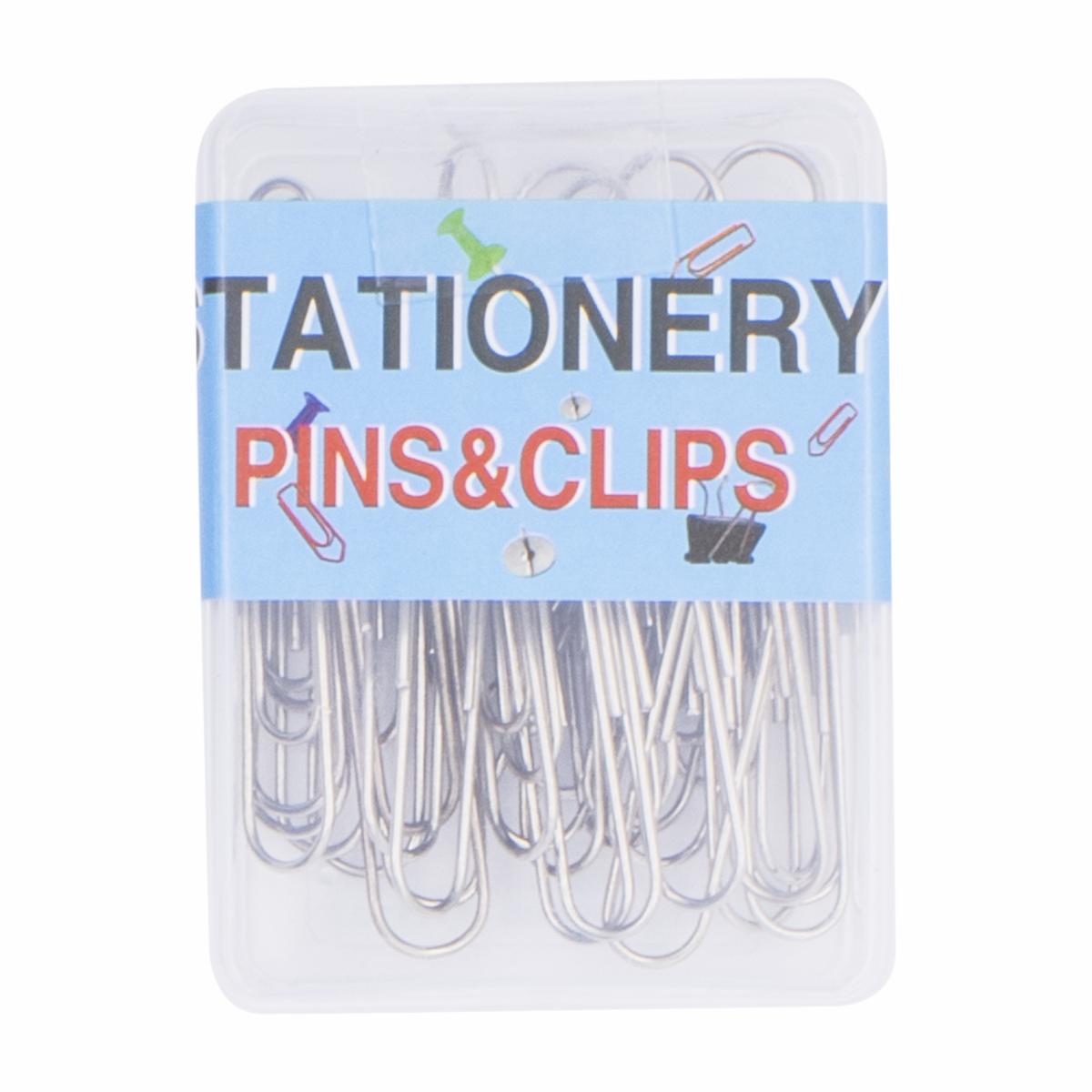 Clips Metálicos 50 Mm Plateados BRETINI 1×30 Uds