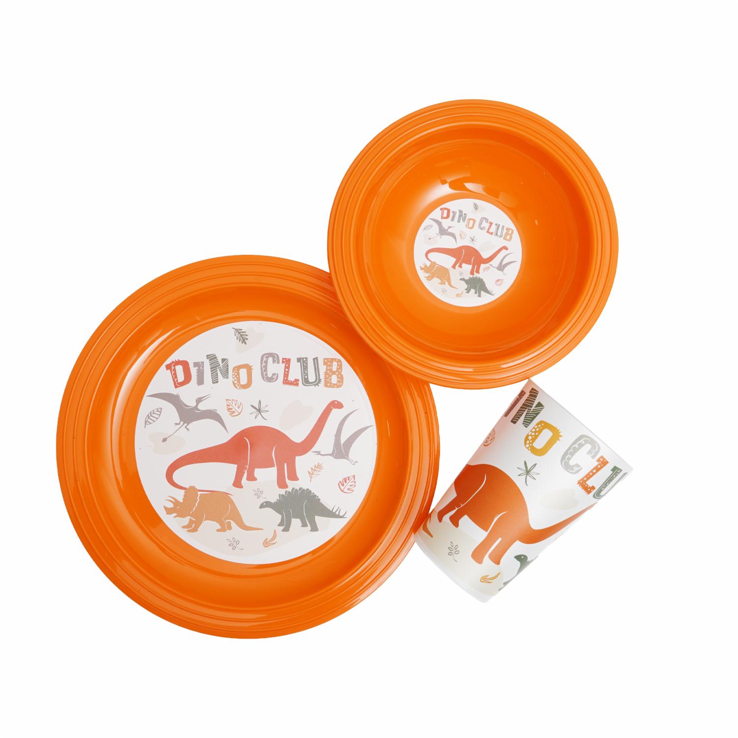Set Desayuno Dino Club HEREVIN 3 Piezas